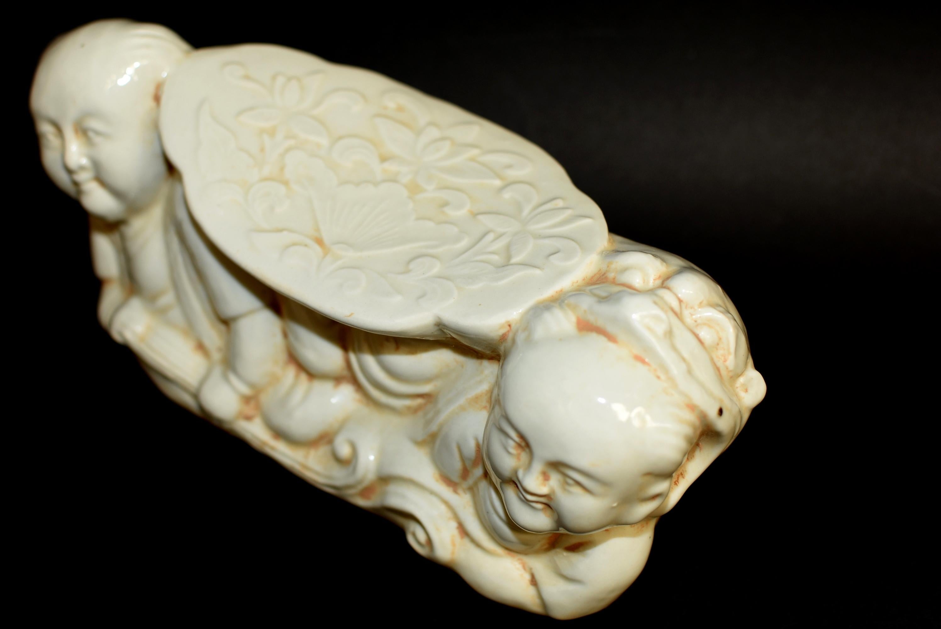 20th Century Ceramic Pillow Chinese Ding Ware Song Dynasty Style For Sale