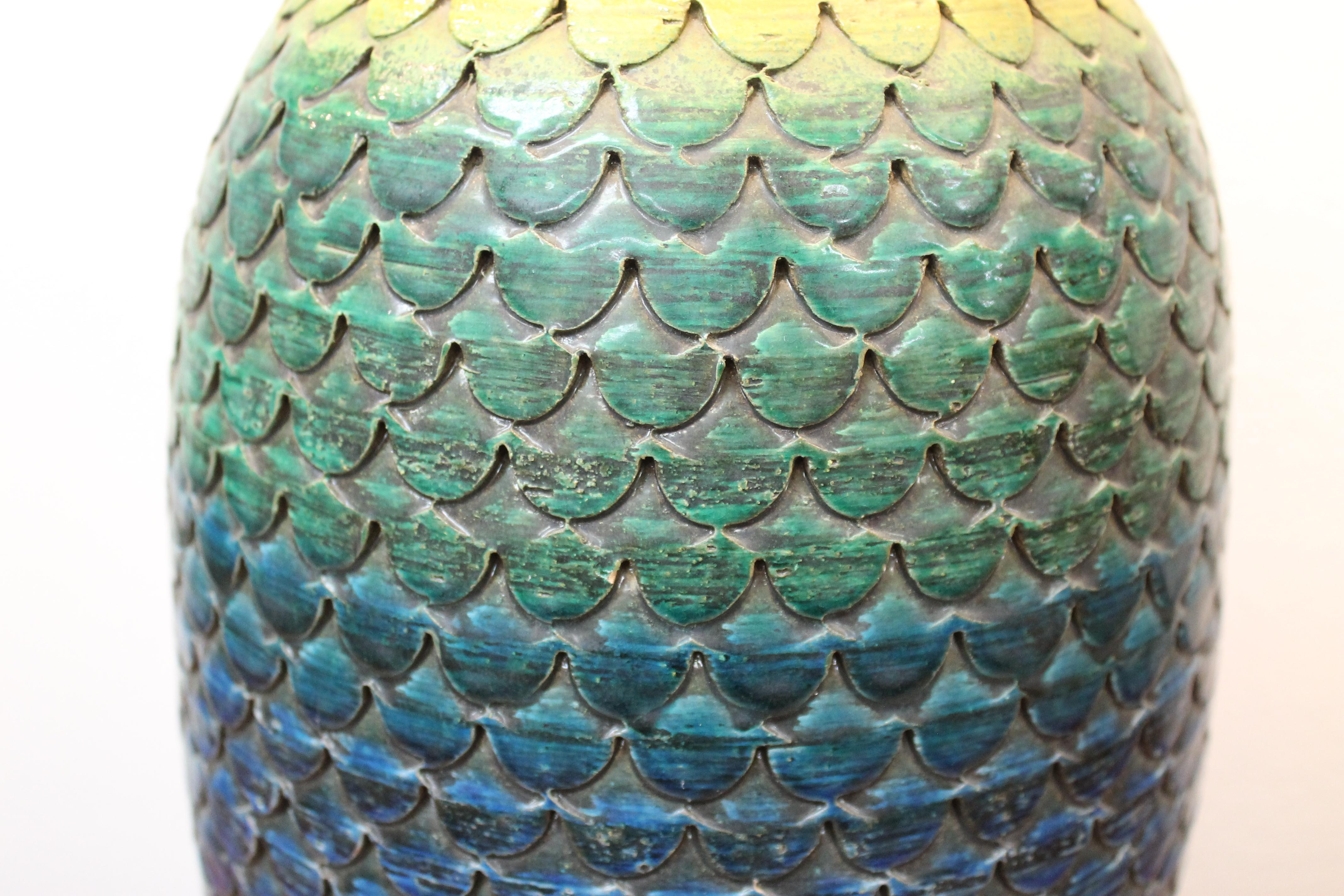 Brass Ceramic Pineapple Lamp by Marbro Lamp Company