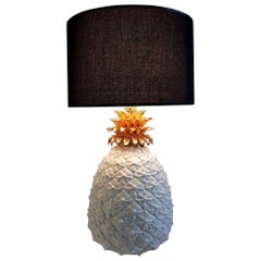 Ceramic Pineapple Table Lamp Made in Italy