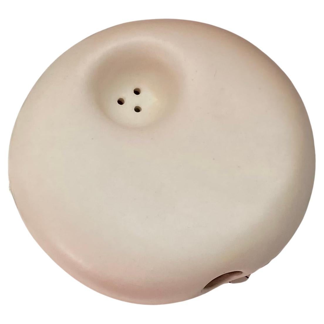Ceramic Pipe Matte Neutral Beige with Organic Minimal Design, Unique  For Sale
