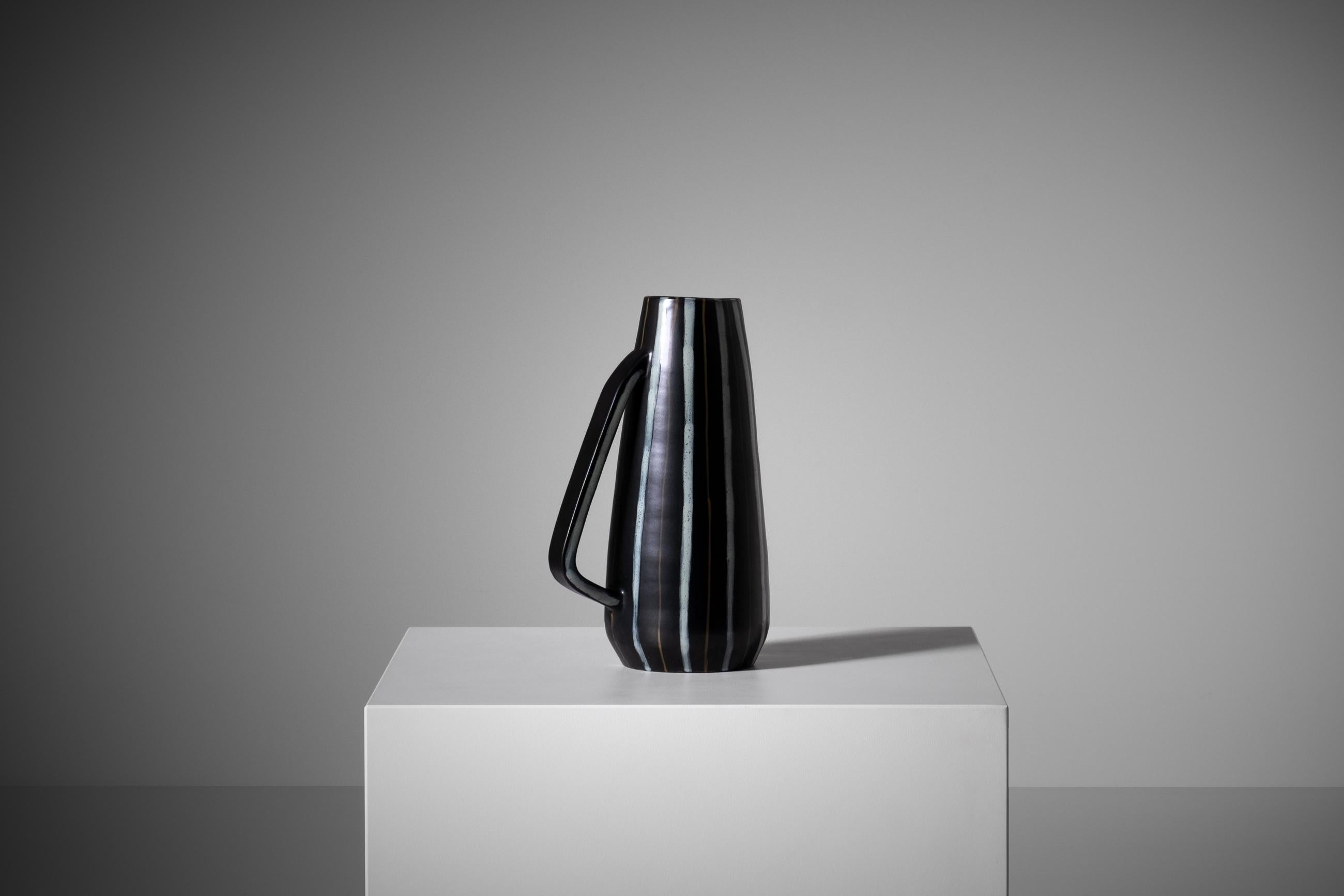 Ceramic Pitcher by Aldo Londi for Bitossi, Italy, 1950s In Good Condition In Rotterdam, NL
