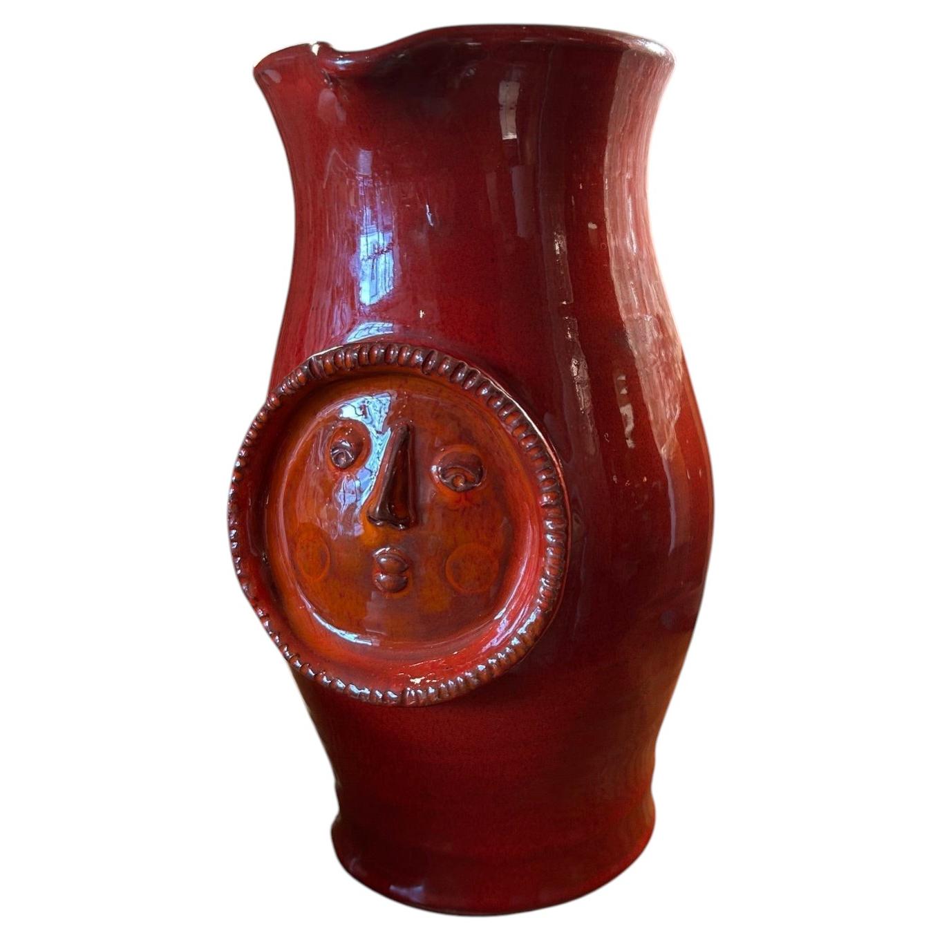 Ceramic Pitcher by Cloutier, 1960's