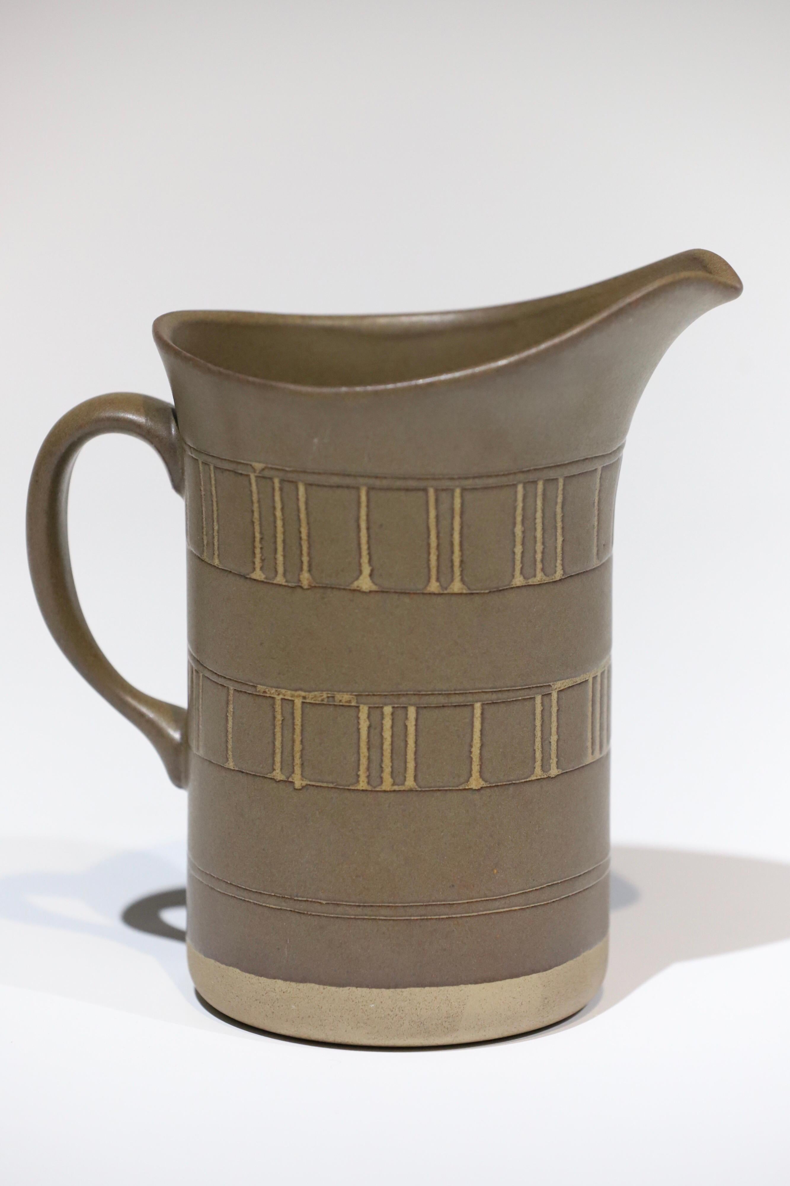 Mid-20th Century Ceramic Pitcher by Gordon and Jane Martz