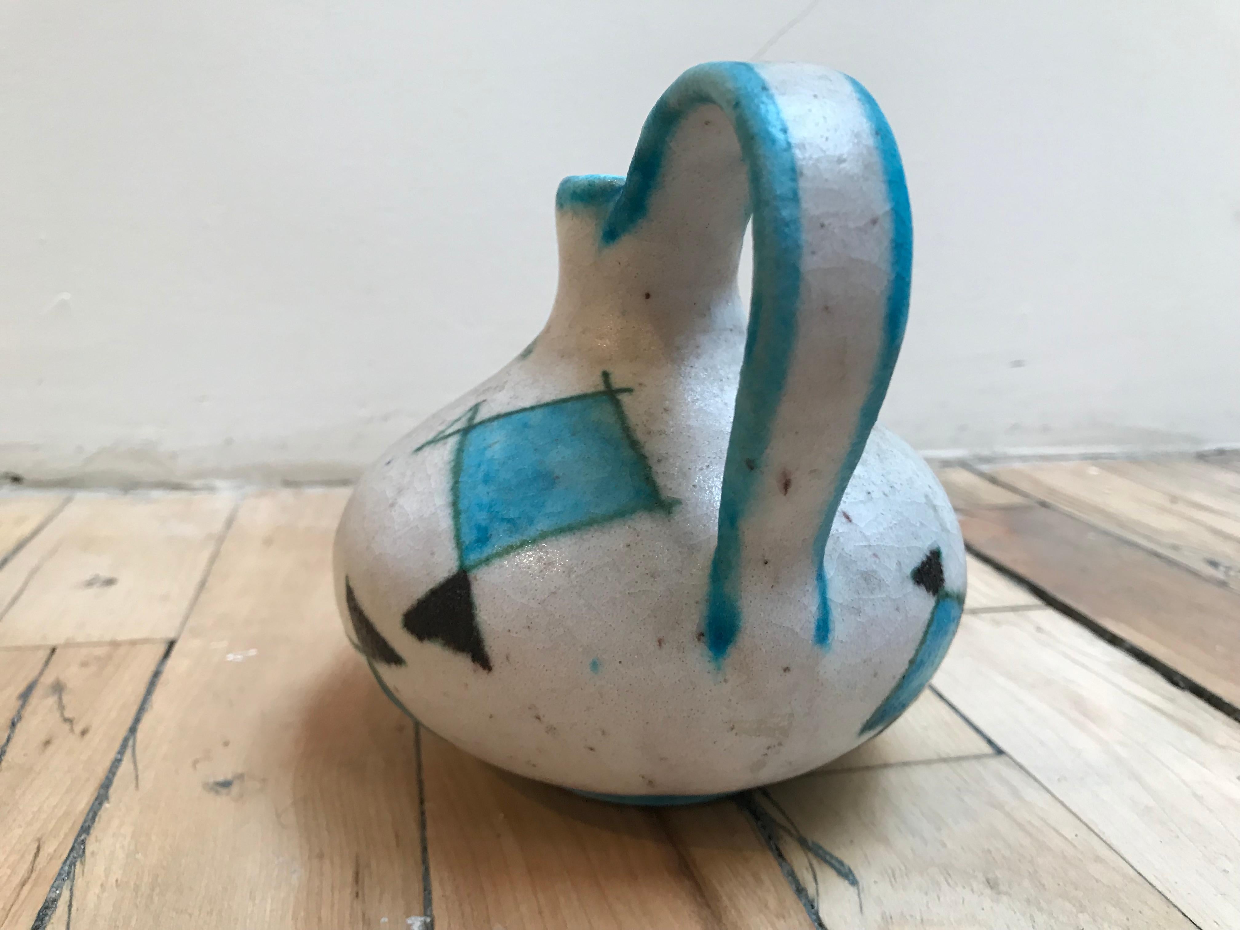 Ceramic Pitcher by Guido Gambone For Sale 5