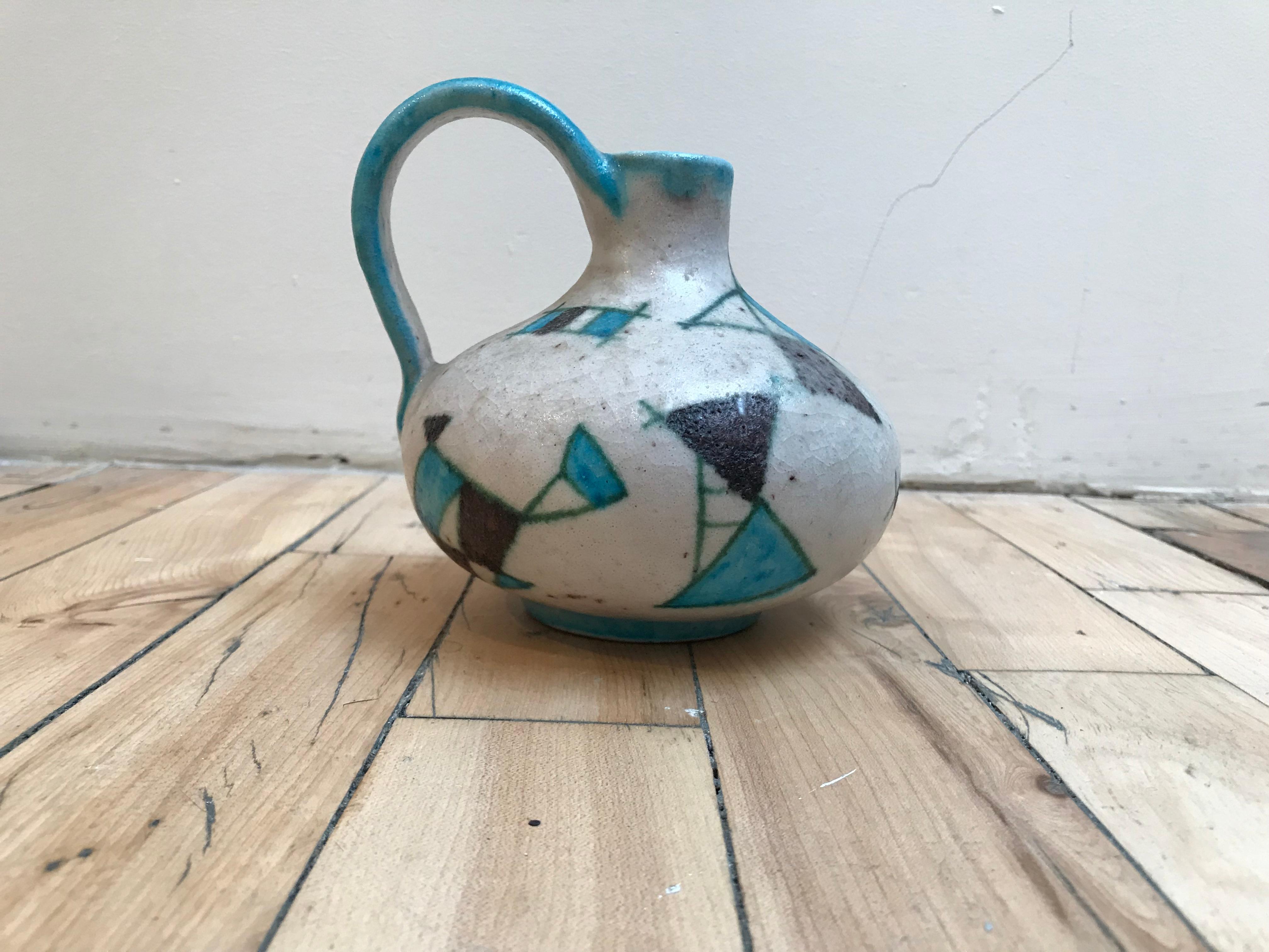 Ceramic Pitcher by Guido Gambone For Sale 1