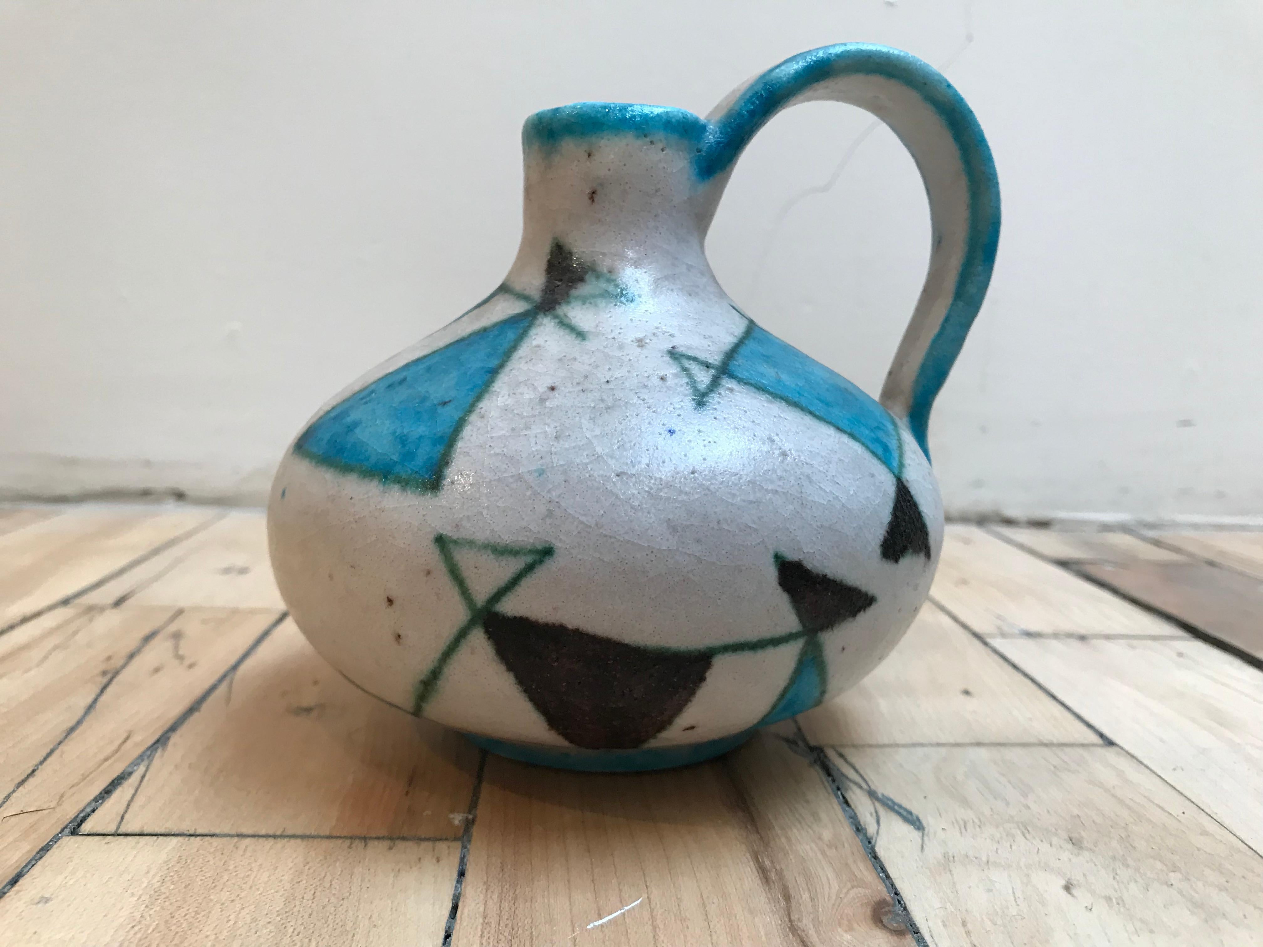 Ceramic Pitcher by Guido Gambone For Sale 3