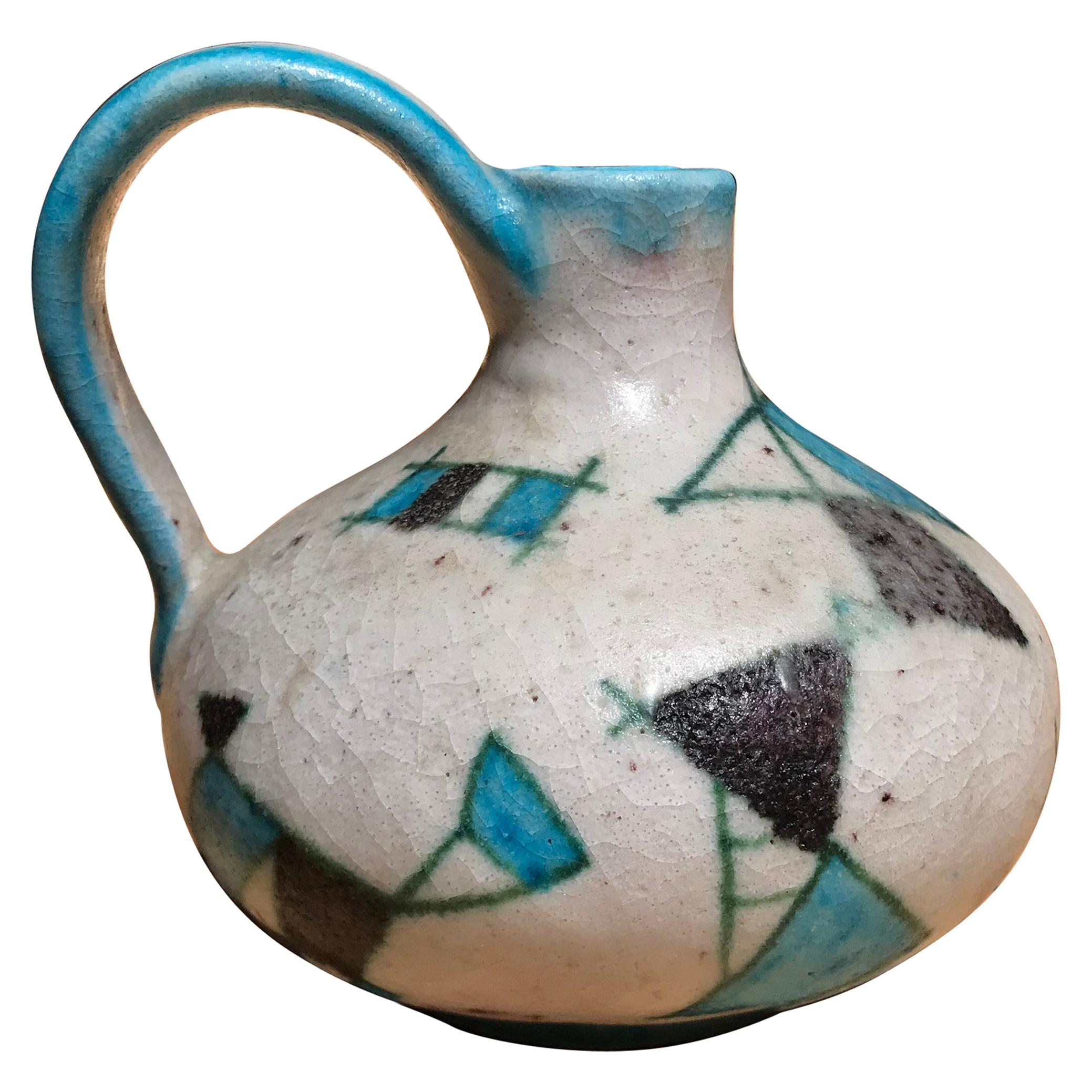 Ceramic Pitcher by Guido Gambone For Sale