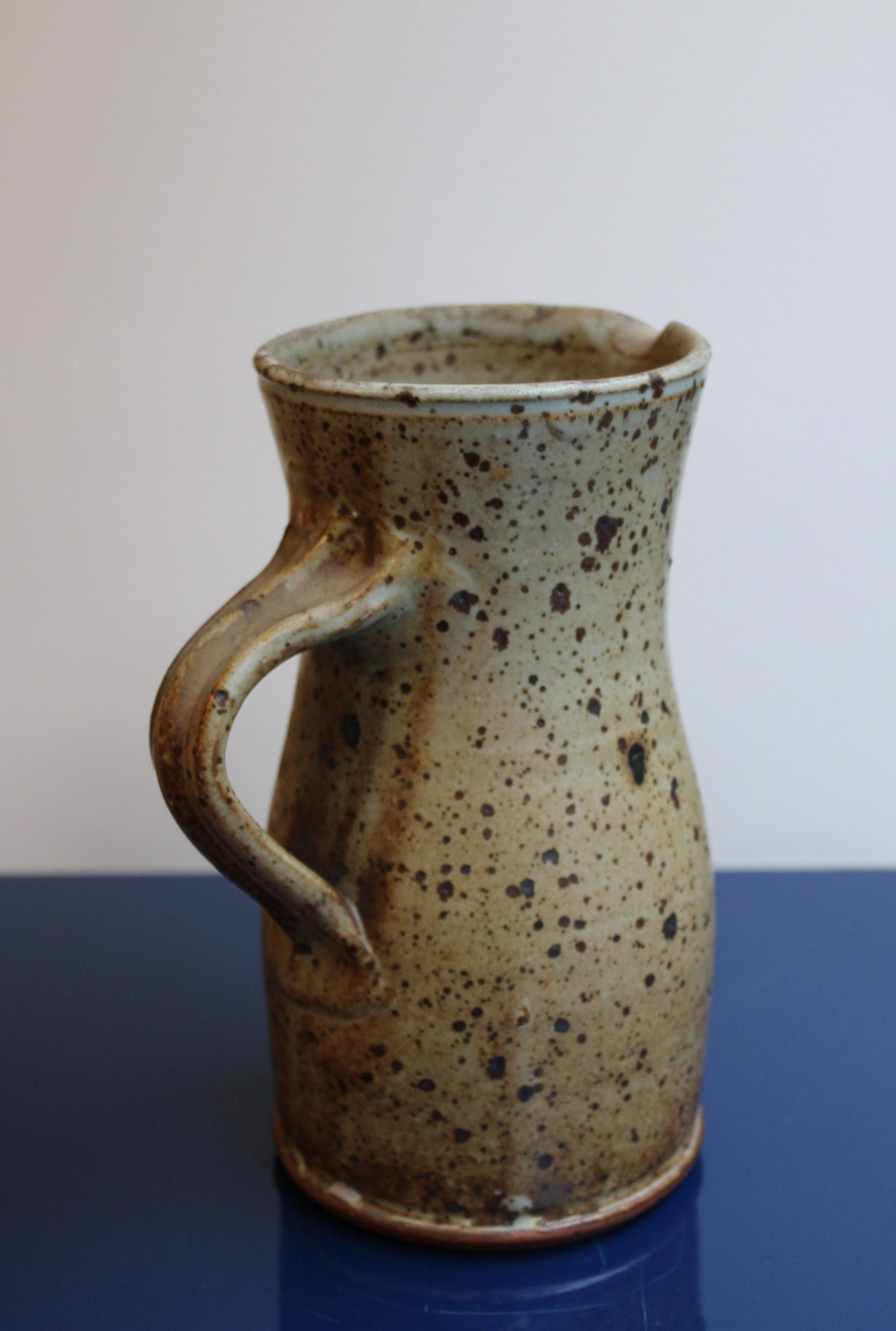 French Ceramic Pitcher by Gustave Tiffoche For Sale