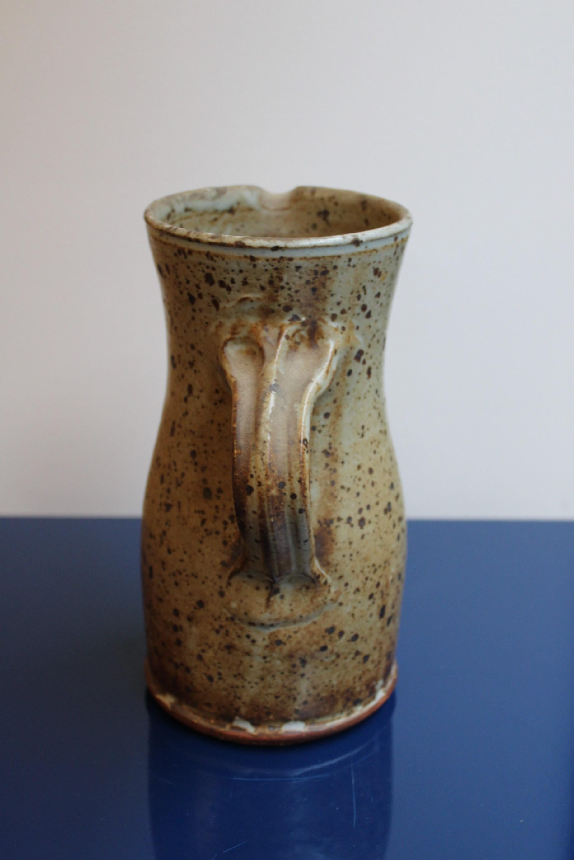 Ceramic Pitcher by Gustave Tiffoche In Fair Condition For Sale In Paris, FR