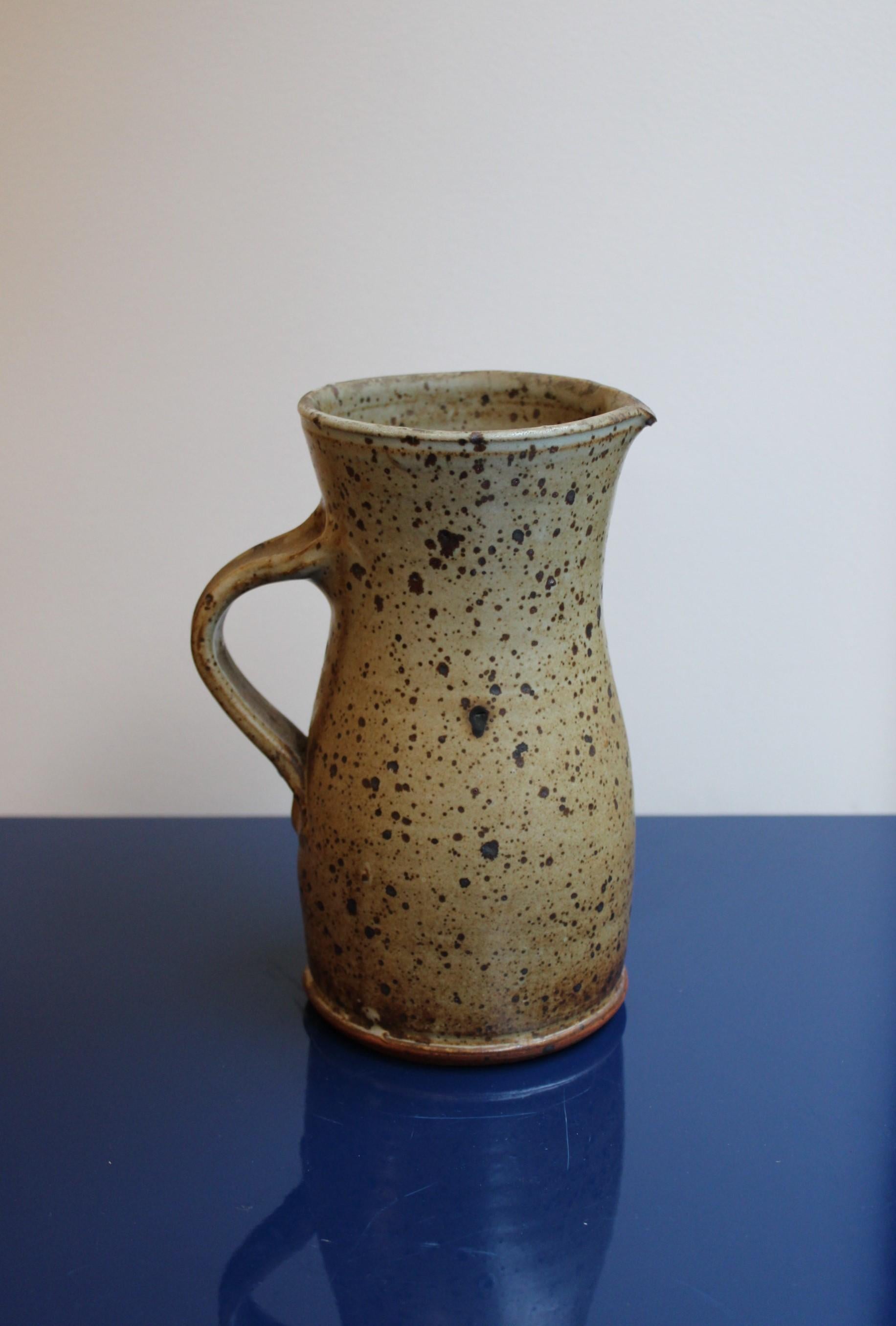 Ceramic Pitcher by Gustave Tiffoche For Sale 1