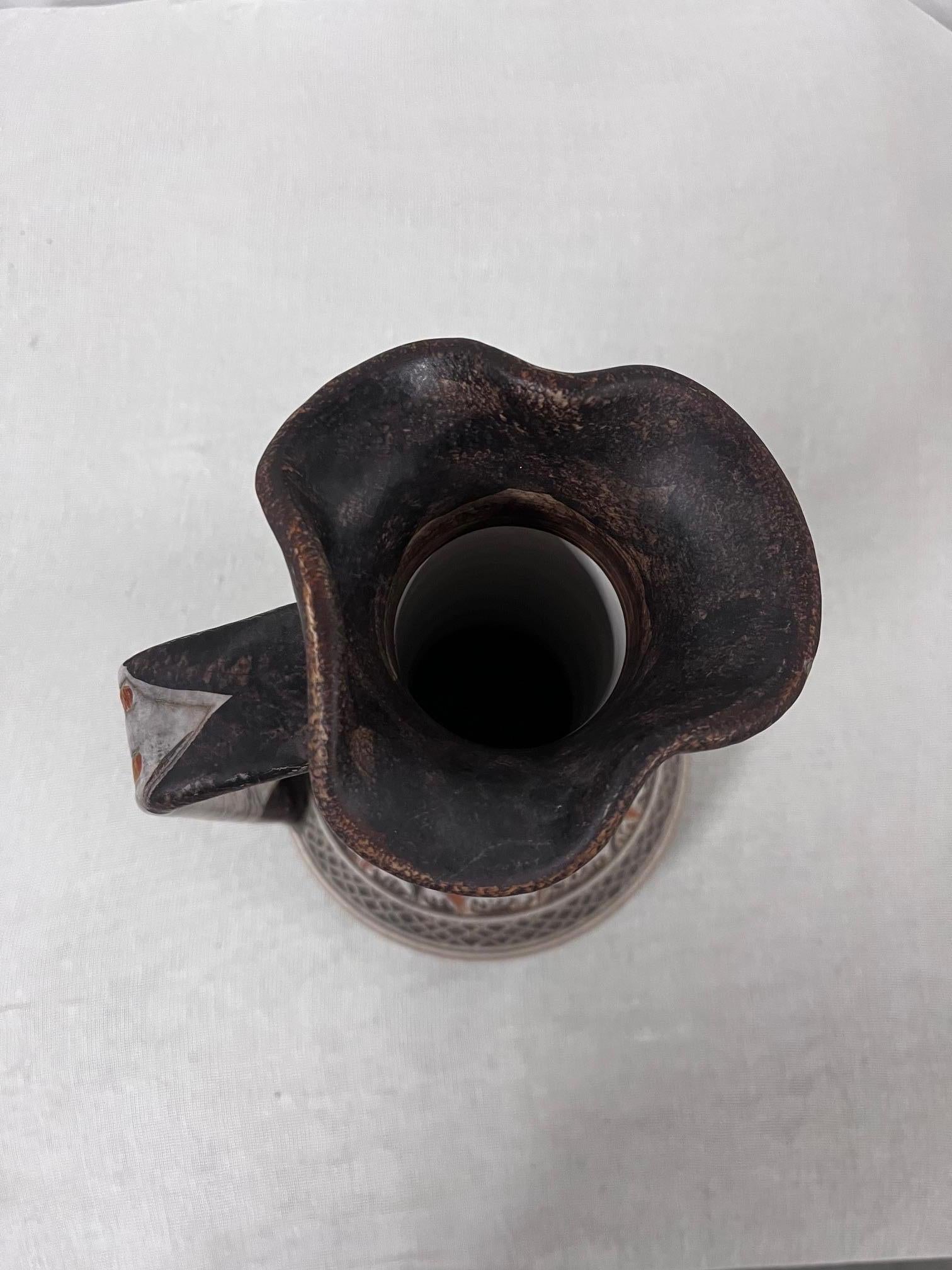 Mid-20th Century Ceramic Pitcher by Italica ARS For Sale