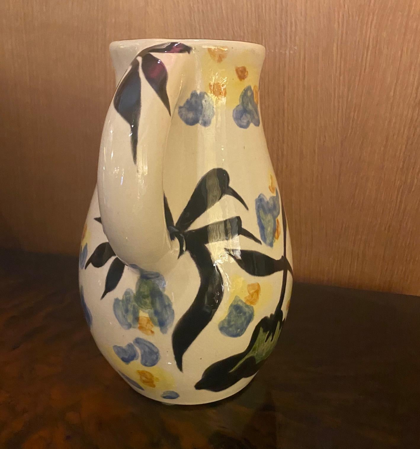 Ceramic Pitcher by Jean Lurçat, France, 1950-60s In Good Condition In Paris, FR