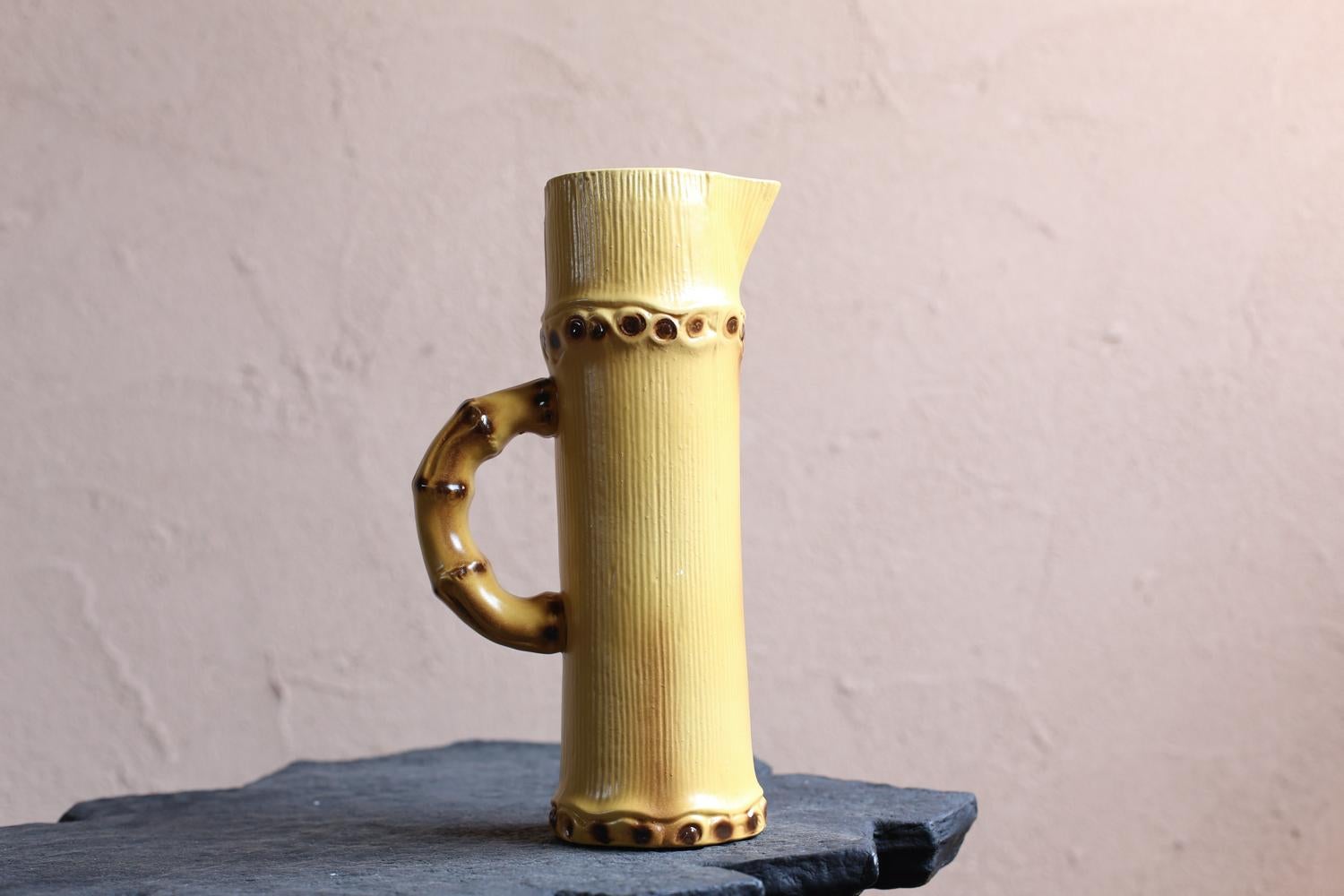 French Ceramic Pitcher by Pol Chambost For Sale