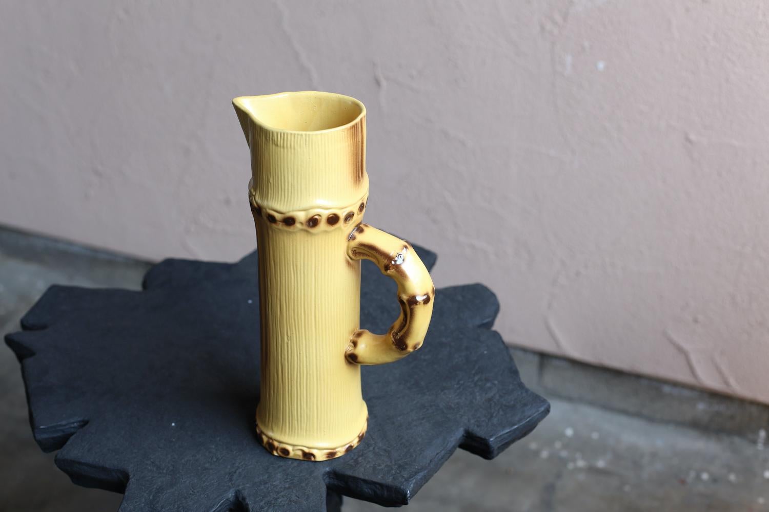 Hand-Crafted Ceramic Pitcher by Pol Chambost For Sale