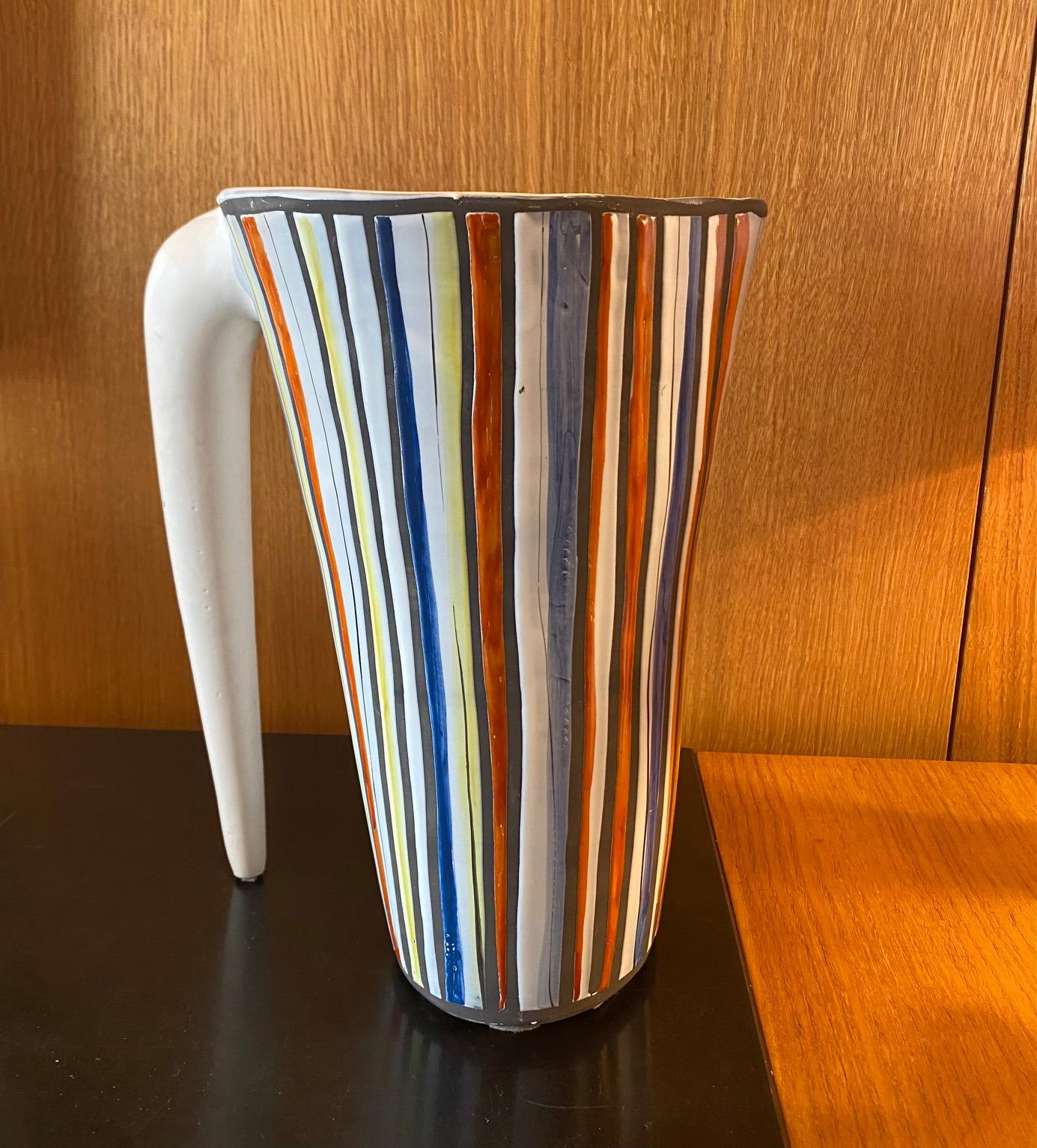 French Ceramic Pitcher by Roger Capron, Vallauris, South France, 1960s For Sale