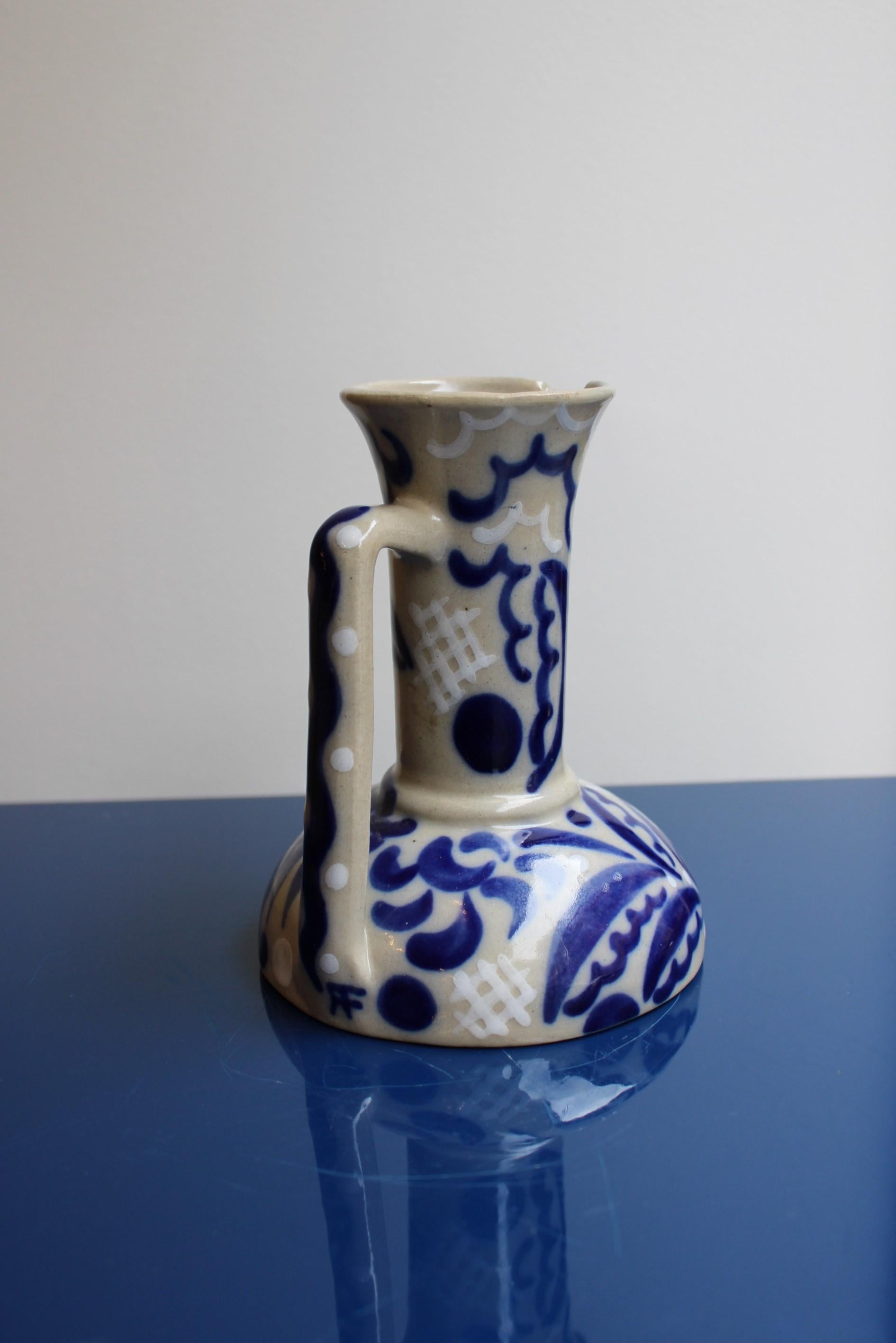 Ceramic Pitcher by Roger Francois, 20th Century For Sale 2