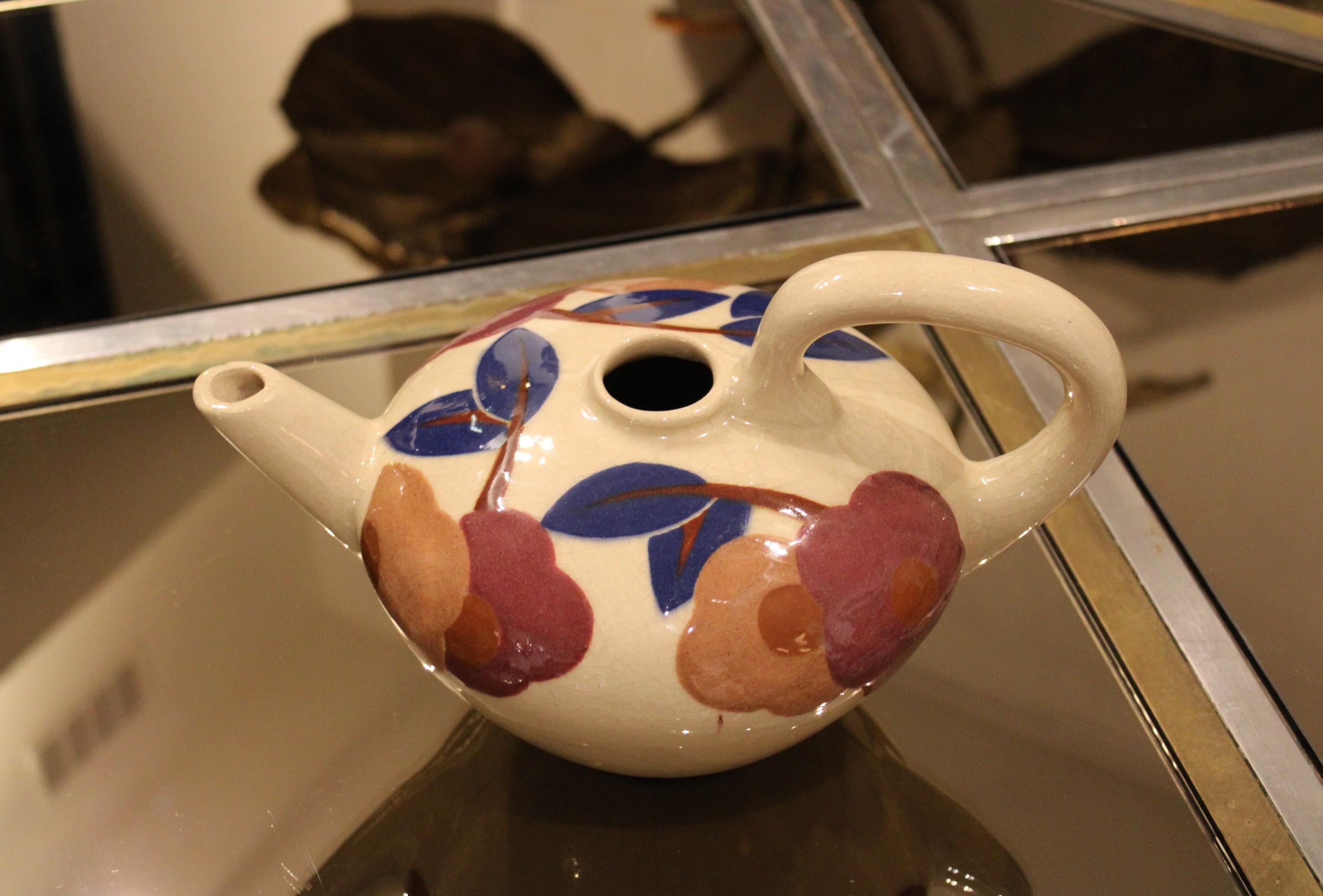 French Ceramic Pitcher by Simone Larrieu, France 20th Century For Sale