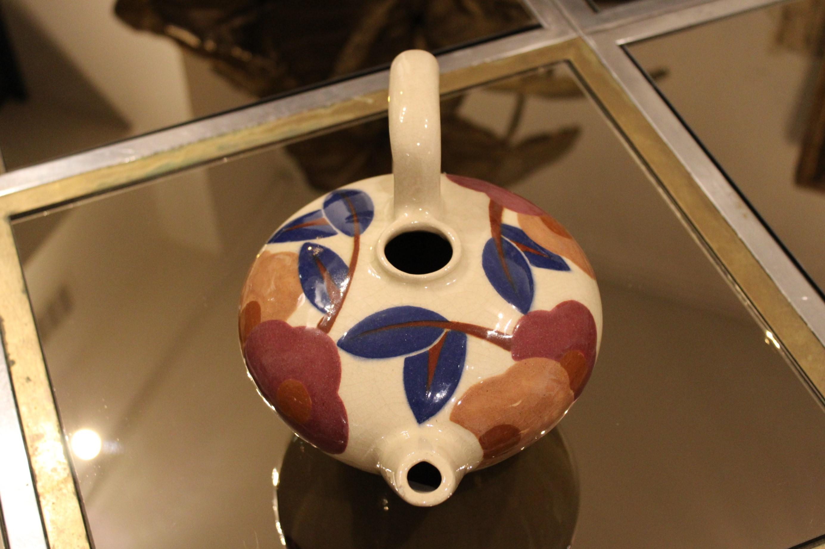 Ceramic Pitcher by Simone Larrieu, France 20th Century In Good Condition For Sale In Paris, FR
