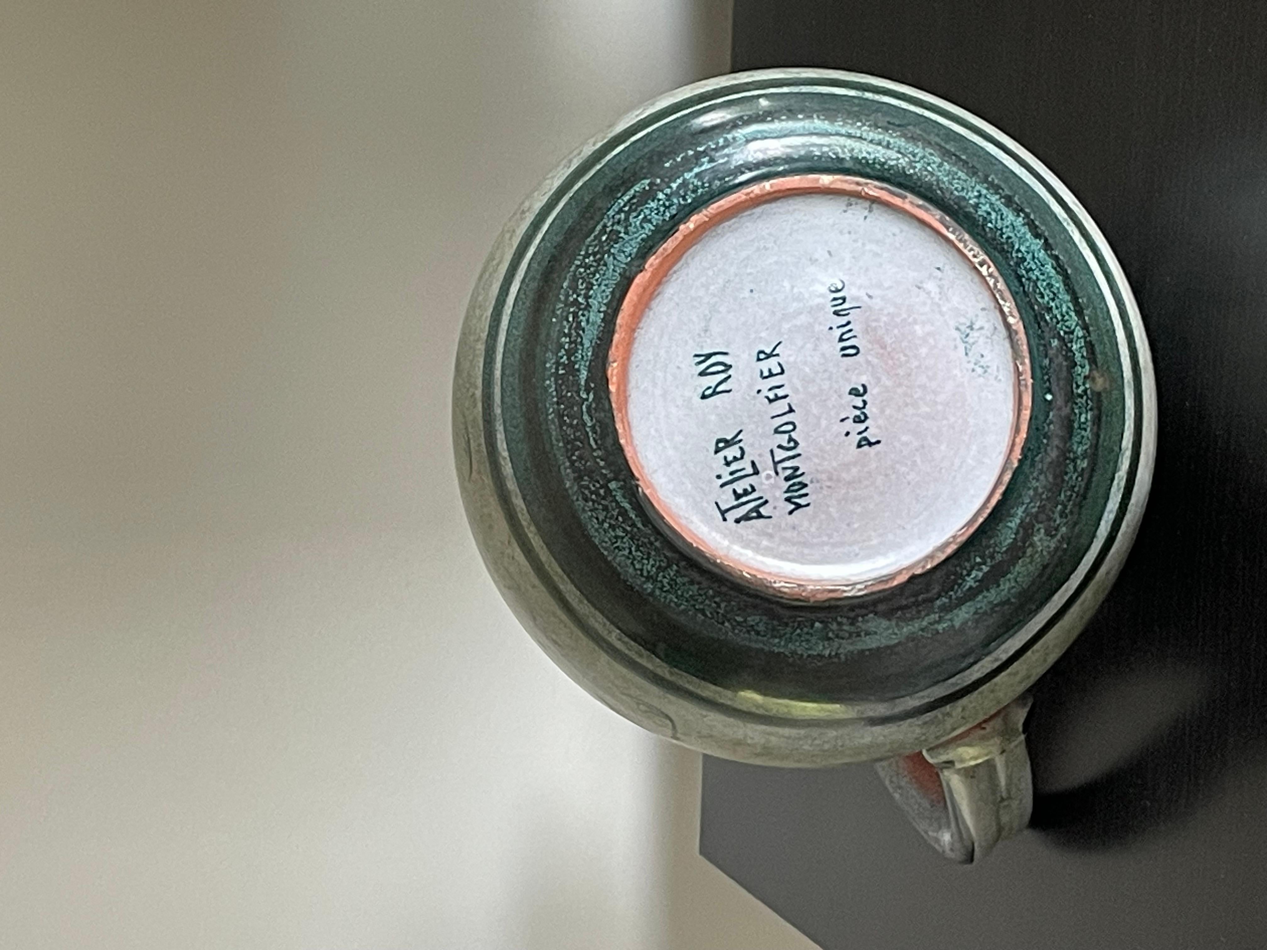 Jarra de cerámica de Yvon Roy Montgolfier, Francia en venta 4