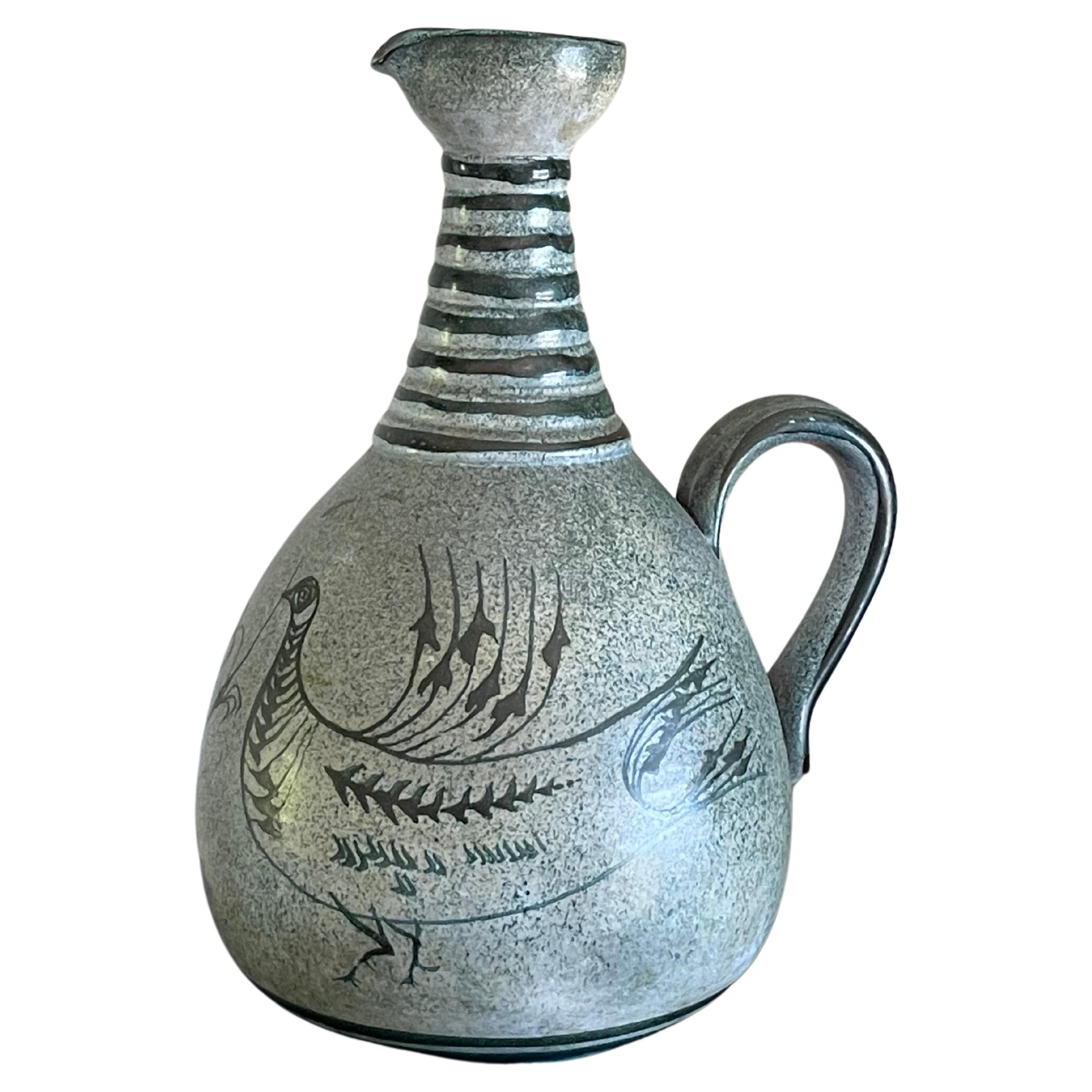 Jarra de cerámica de Yvon Roy Montgolfier, Francia en venta