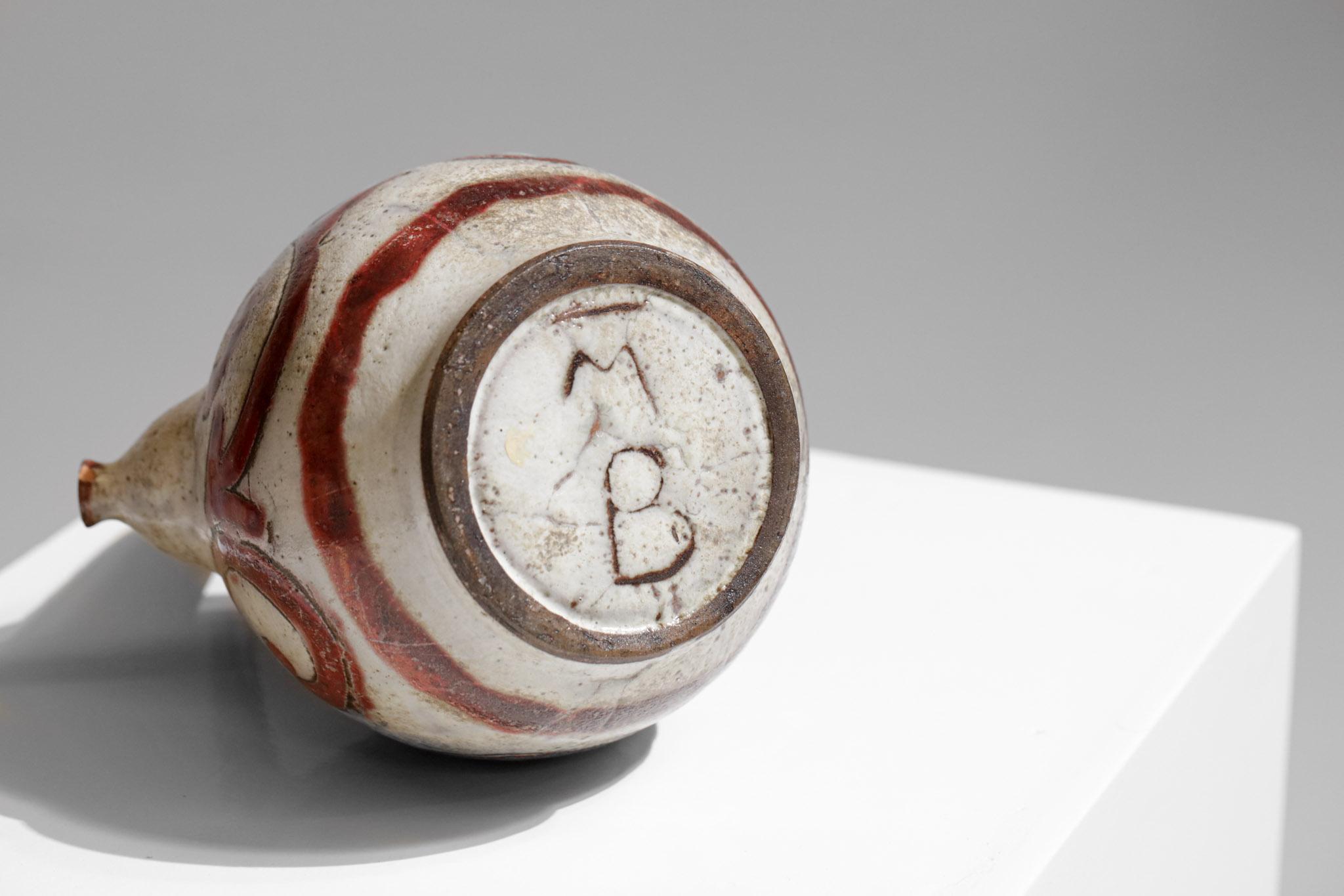 Ceramic Pitcher, Jug for Max Boissaud Vallauris 1960s, F150 1
