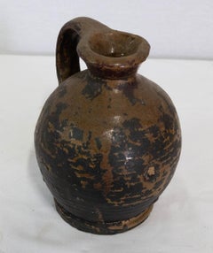 Keramikkrug, Französisch, Mitte des Jahrhunderts