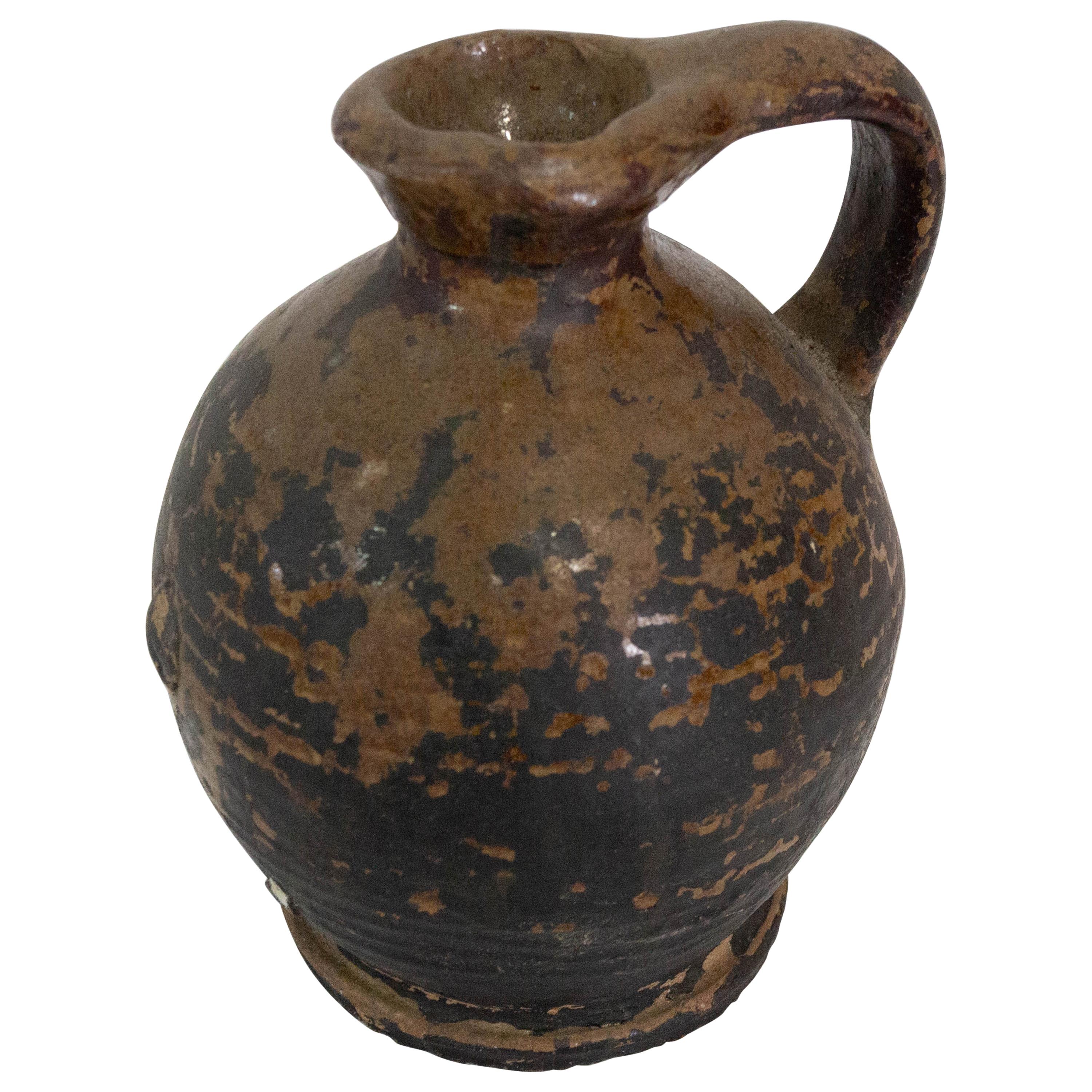 Brocca in ceramica, metà del secolo scorso, francese