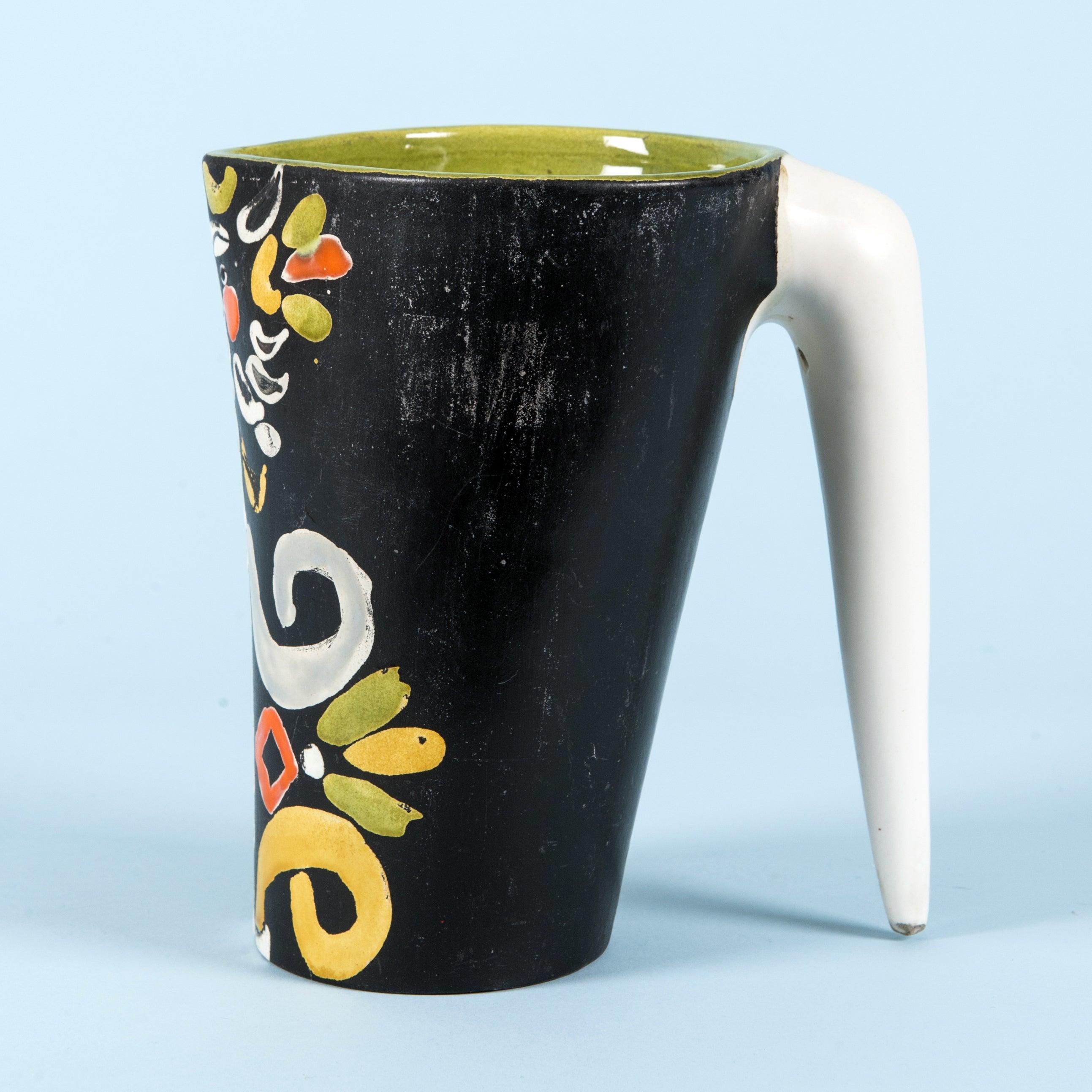 Mid-Century Modern Ceramic Pitcher signed by Roger Capron, Vallauris For Sale