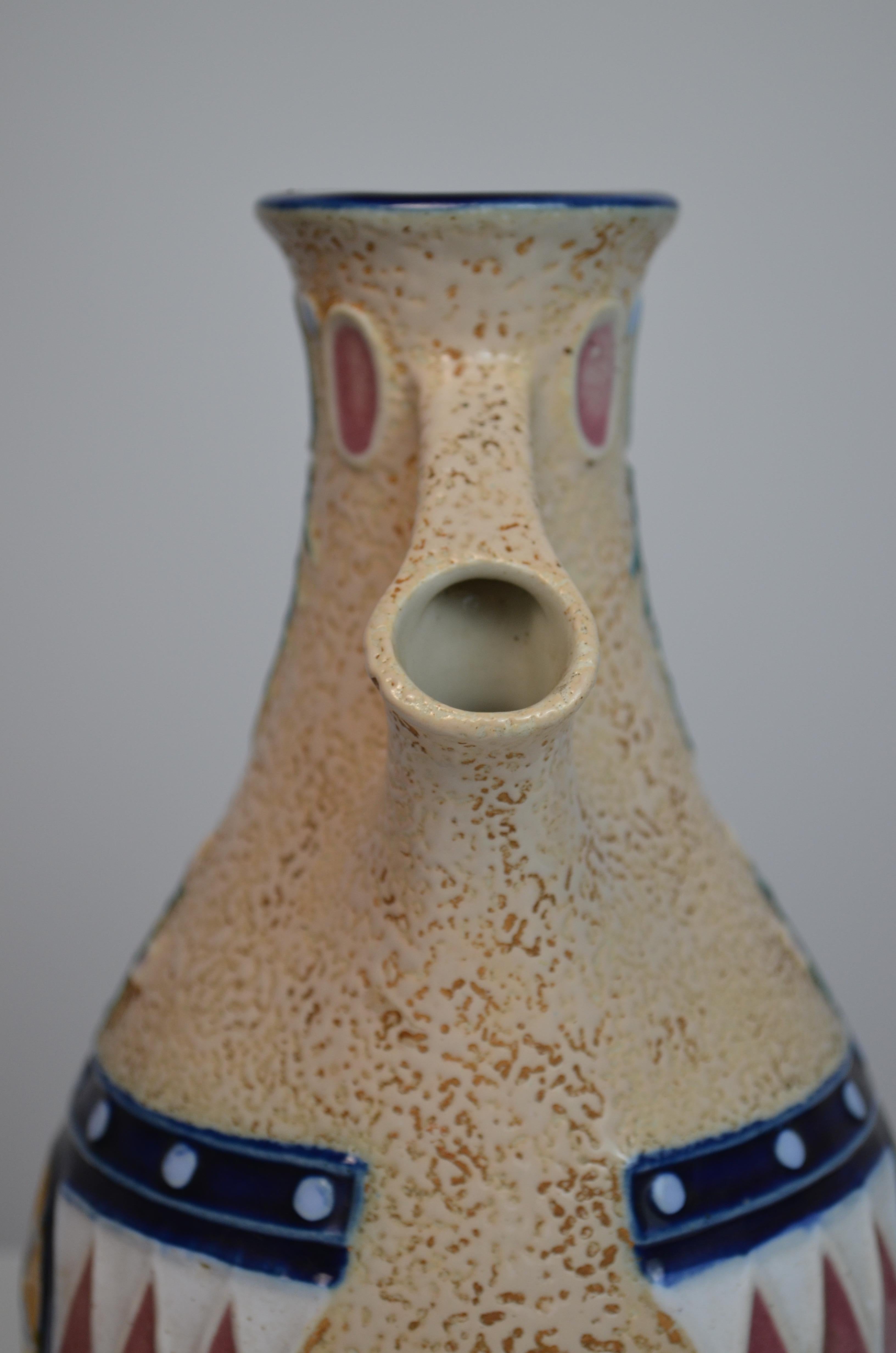 Ceramic Pitcher Vase by Amphora, 1920s For Sale 2