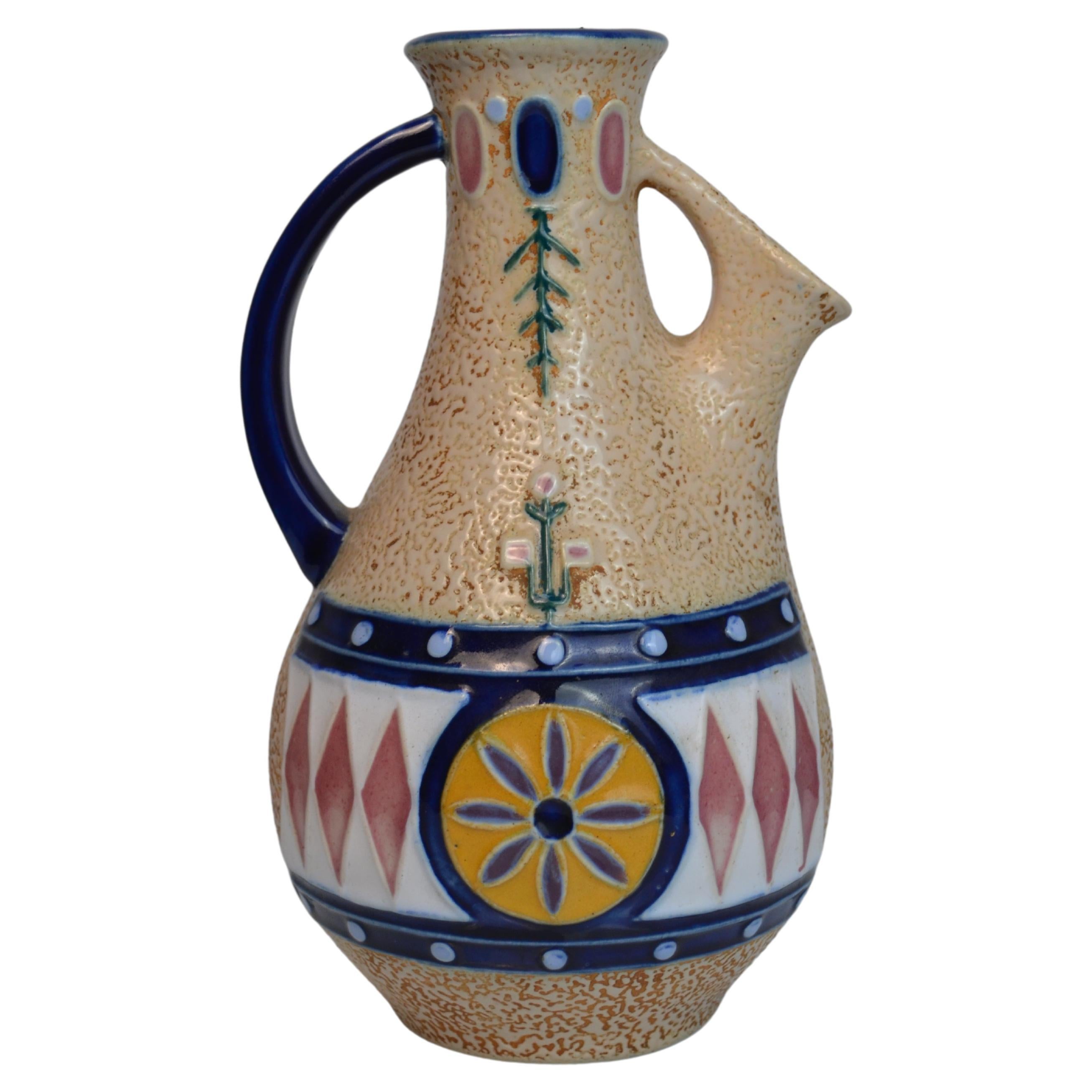 Ceramic Pitcher Vase by Amphora, 1920s