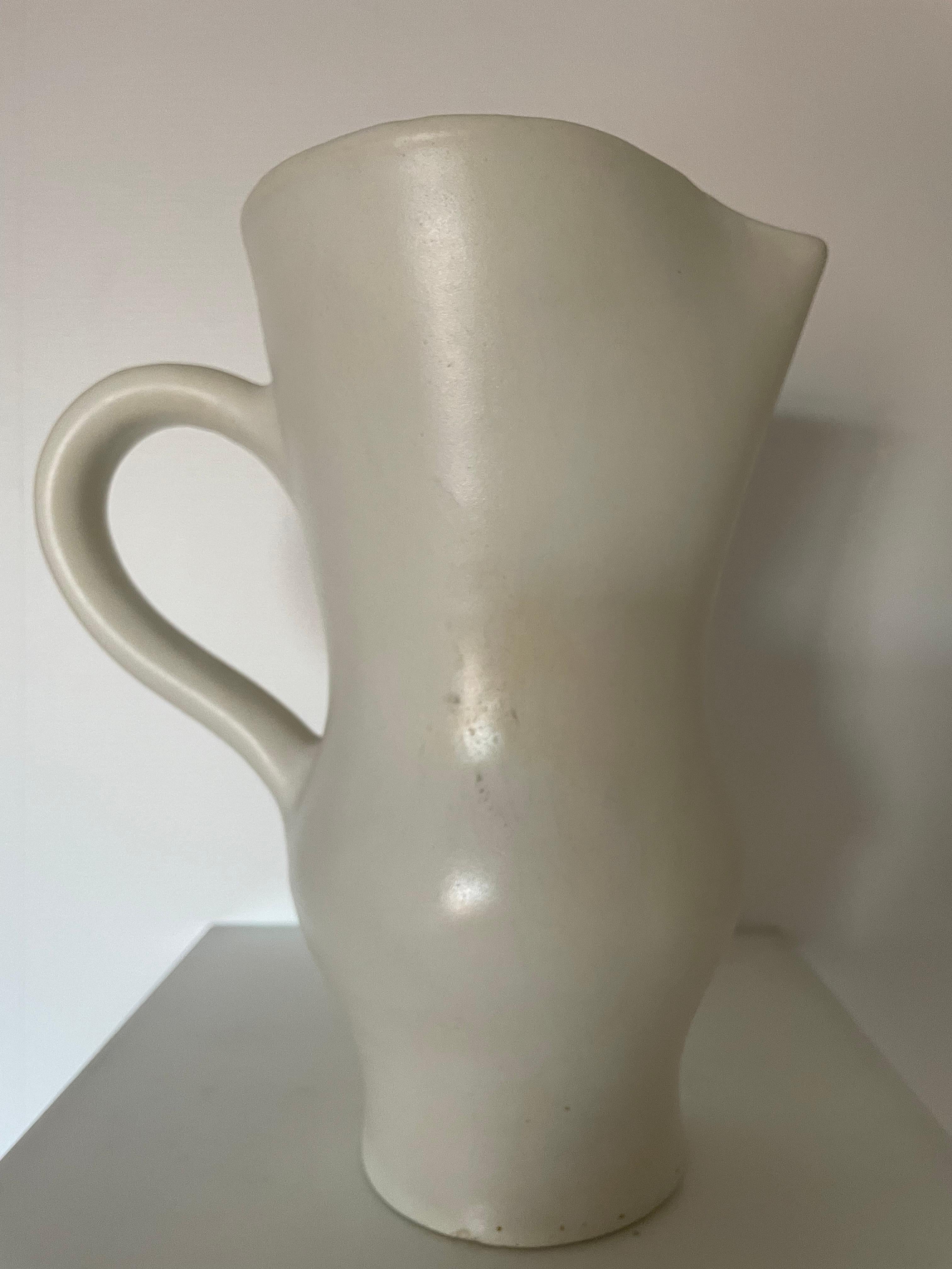 Ceramic Pitcher Vase by Roger Capron, 1950 For Sale 7