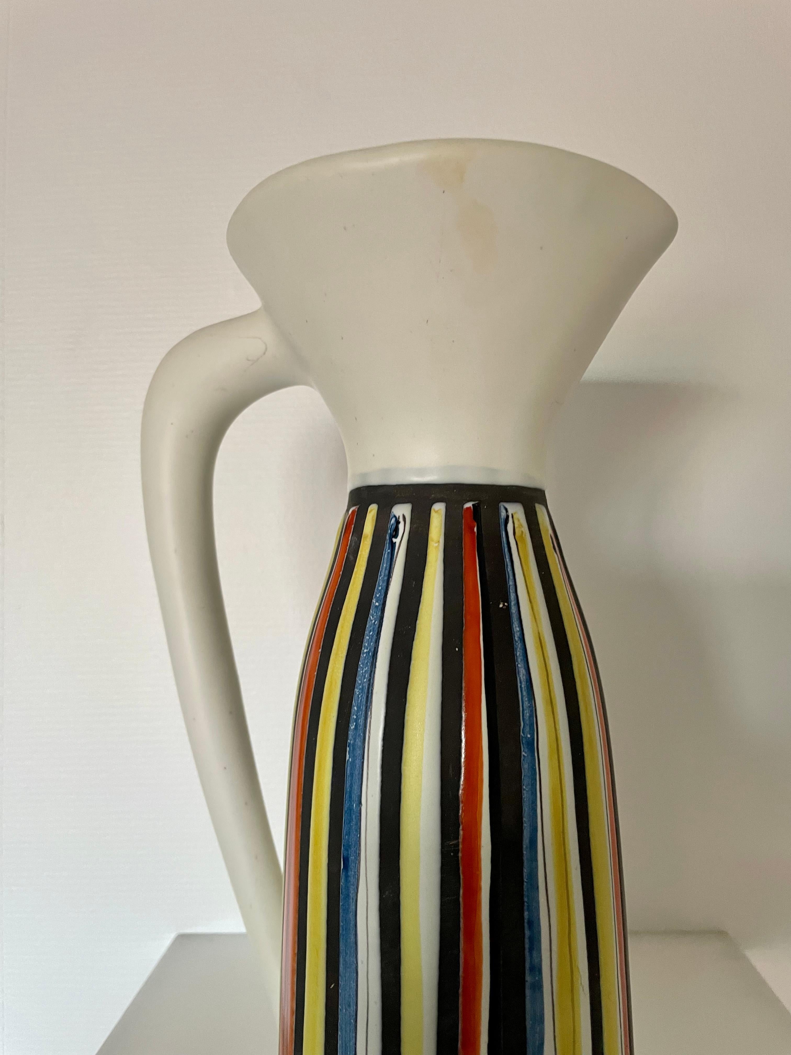 Roger Capron was a student of Applied Arts in Paris from 1938 to 1943 before teaching drawing there from 1945 In 1946 he moved to Vallauris where he created a ceramics workshop
 Callis In doing so he joined forces with Robert Picault and then Jean