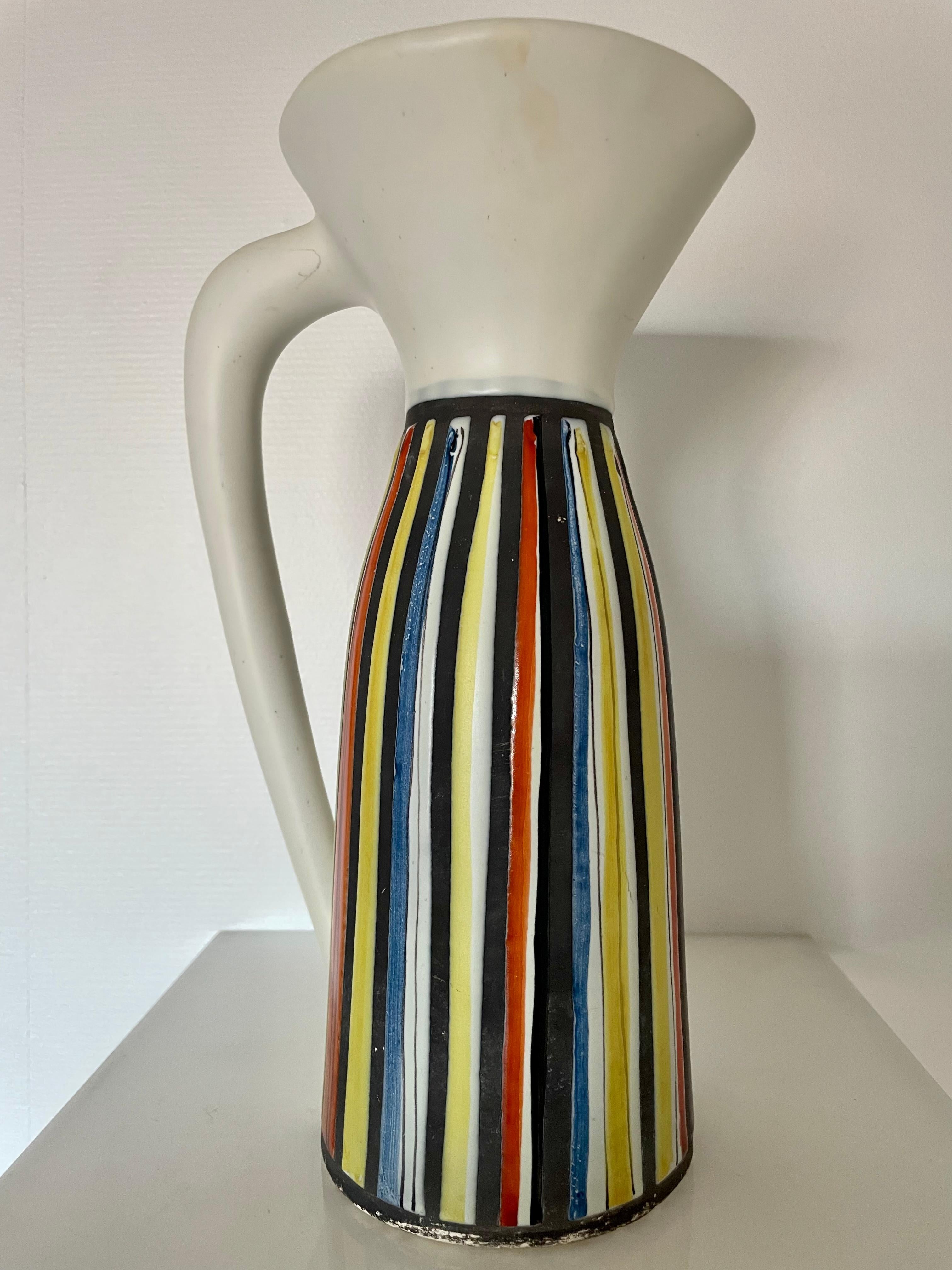 20th Century Ceramic Pitcher Vase by Roger Capron For Sale
