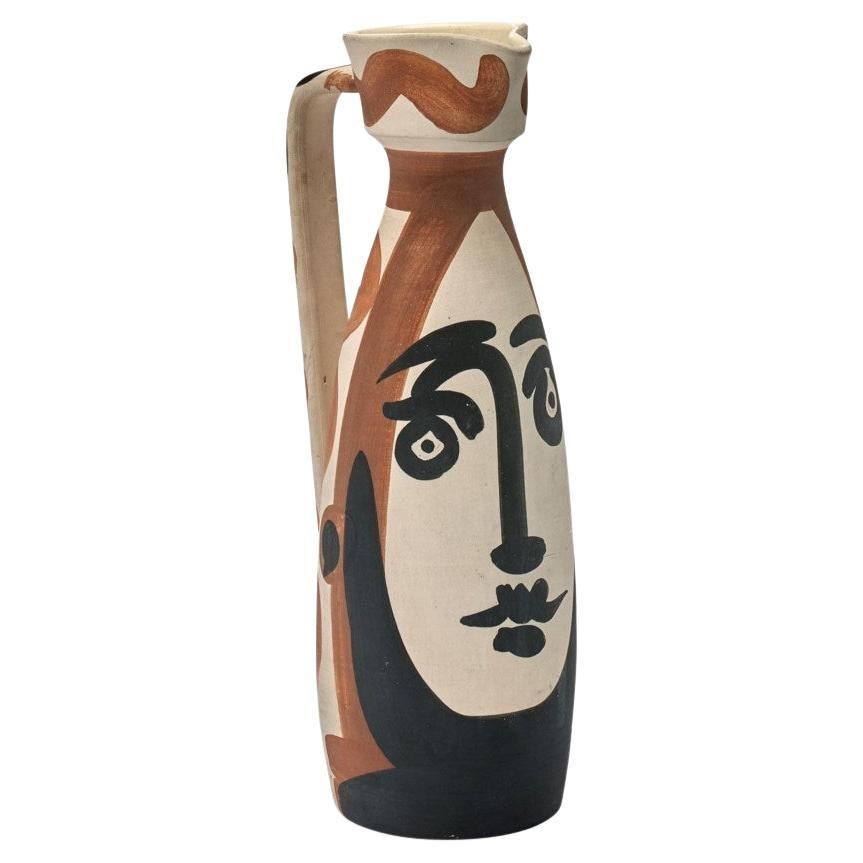 Pablo Picasso Ceramic pitcher 'Visage'  For Sale