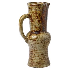 Ceramic Pitchet, by Alexandre Foucher, circa 1960, La Borne