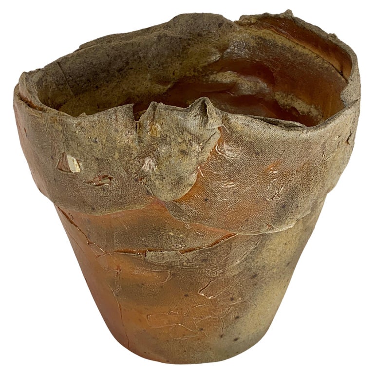 Ceramic Planter and Saucer For Sale at 1stDibs