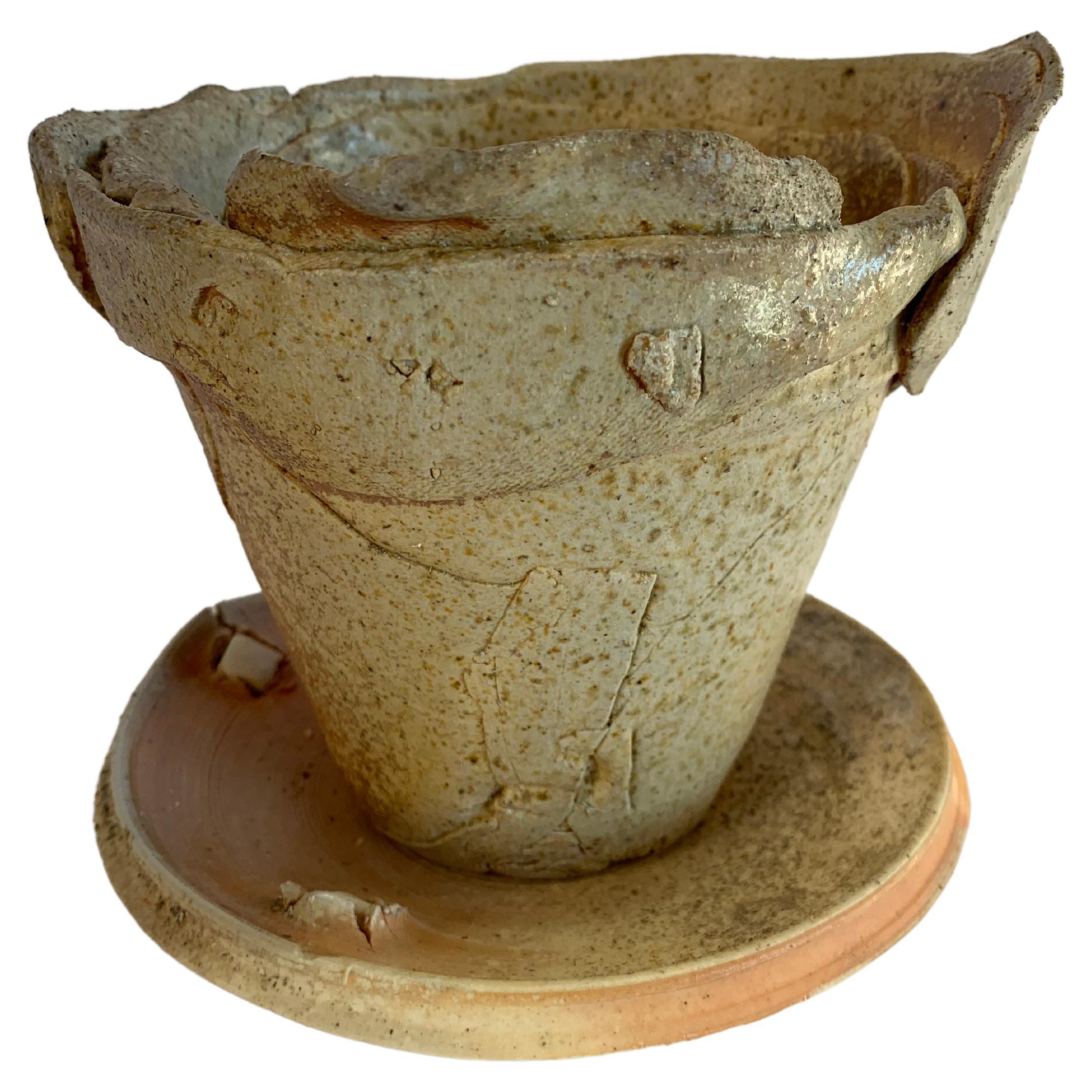 Ceramic Planter and Saucer