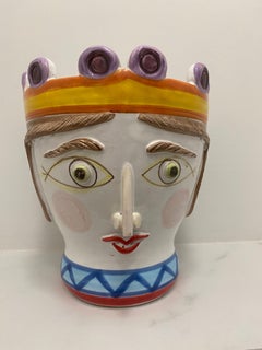 Pflanzgefäß aus Keramik von Giovanni de Simone, Italien