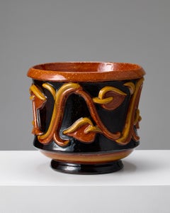 Fioriera in ceramica disegnata da Margareta Wibom per Bo Fajans