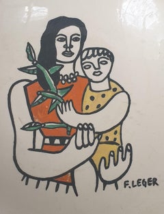 Ceramic Plate After Ferdinand Leger