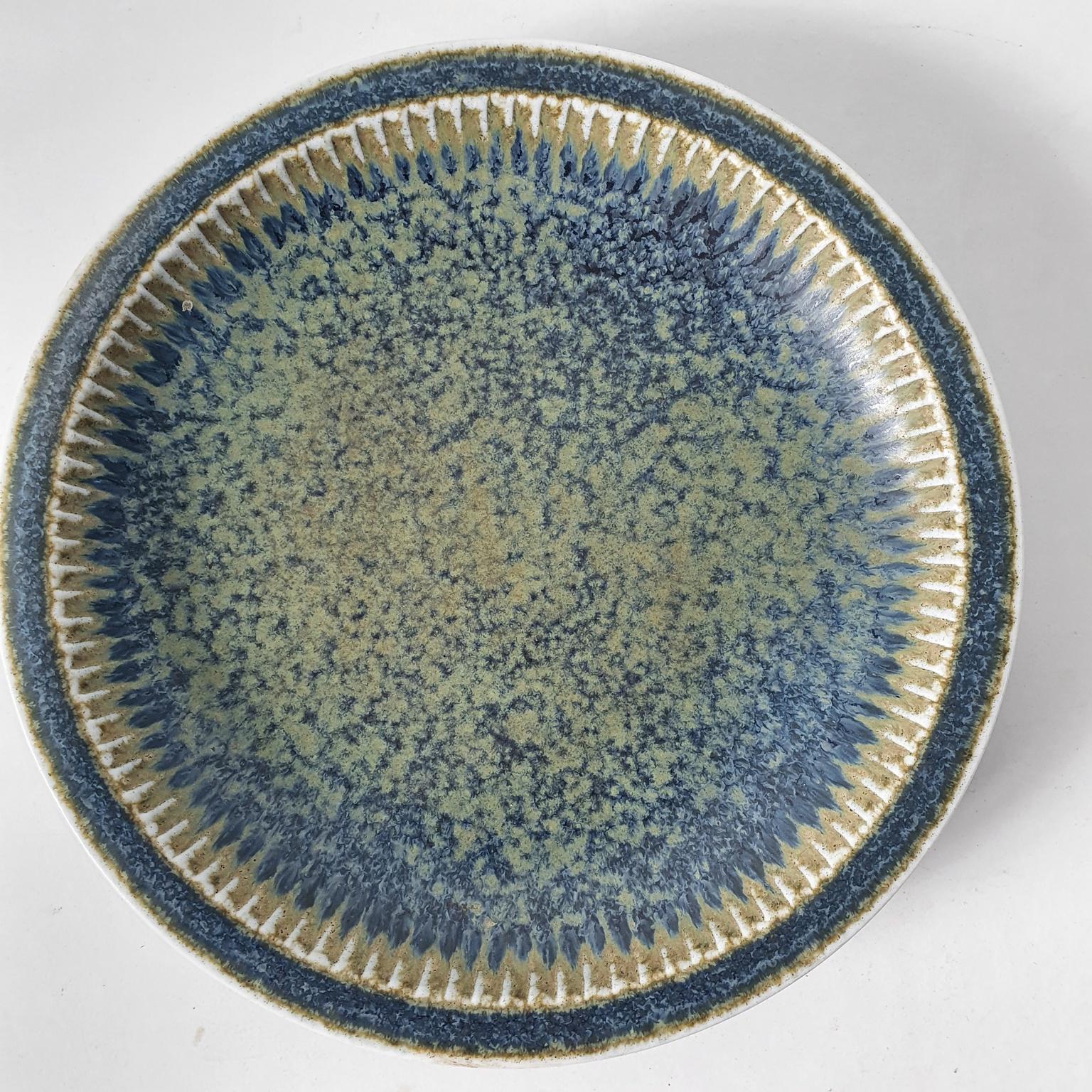 Ceramic Plate by Carl-Harry Stålhane for Rörstrand Sweden In Excellent Condition In Albano Laziale, Rome/Lazio