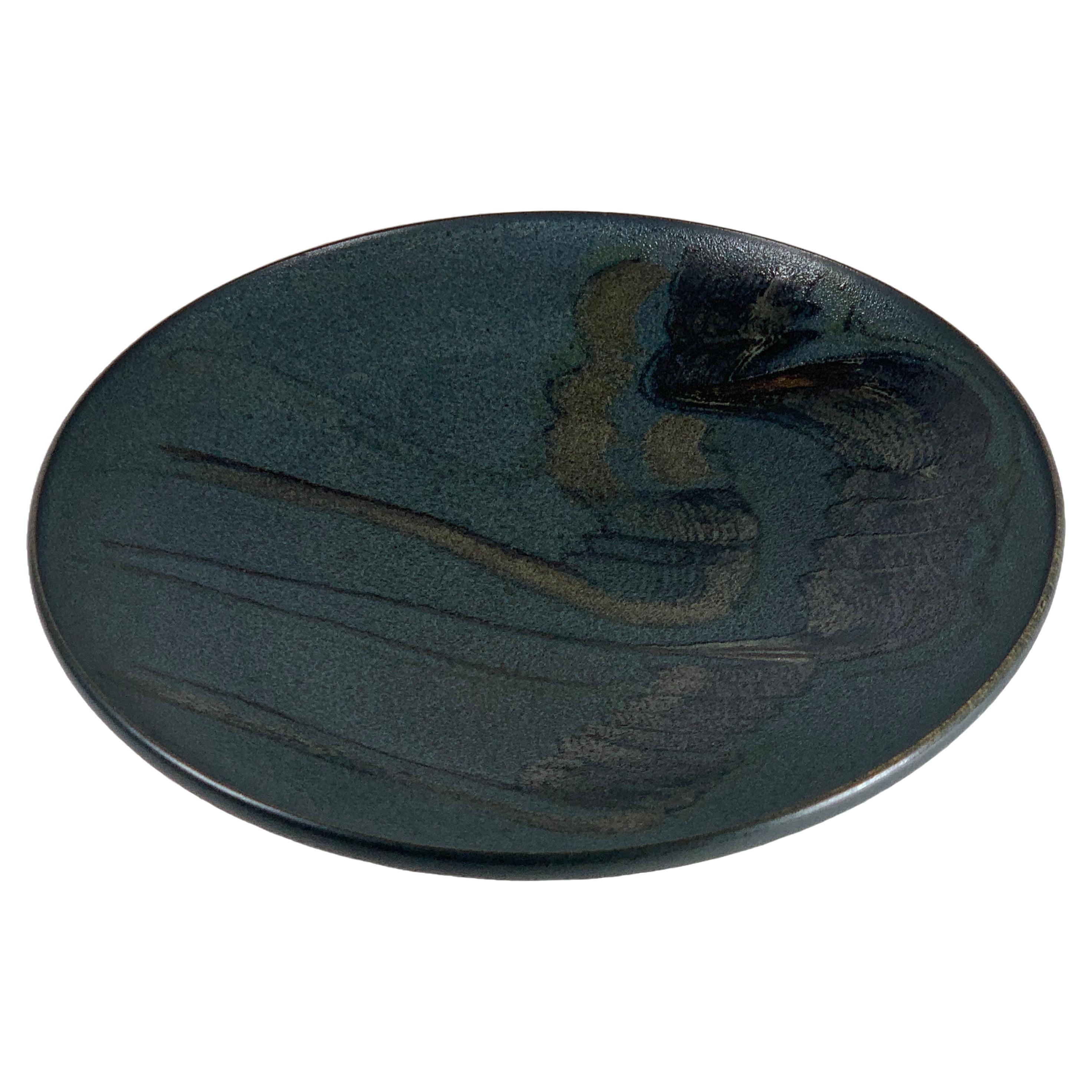 Ceramic Plate by Carlo Zauli from  Faenza, Italy 1970 For Sale