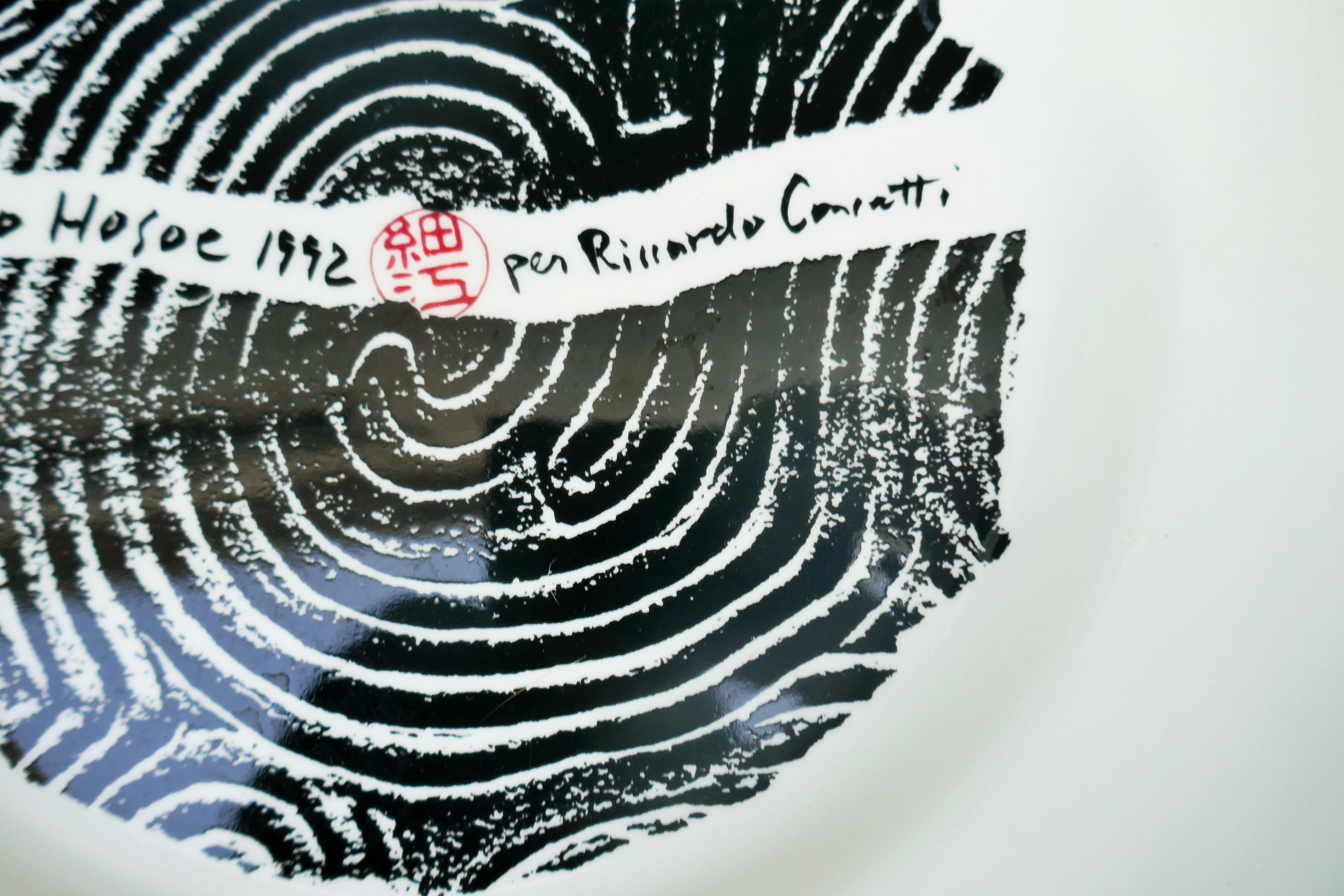 Keramikteller von Isao Hosoe im Zustand „Gut“ im Angebot in Lugo, IT