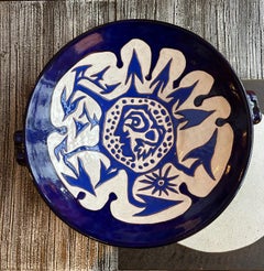 Ceramic Plate by Jean Lurçat, Sant-viçens, France, 1950s