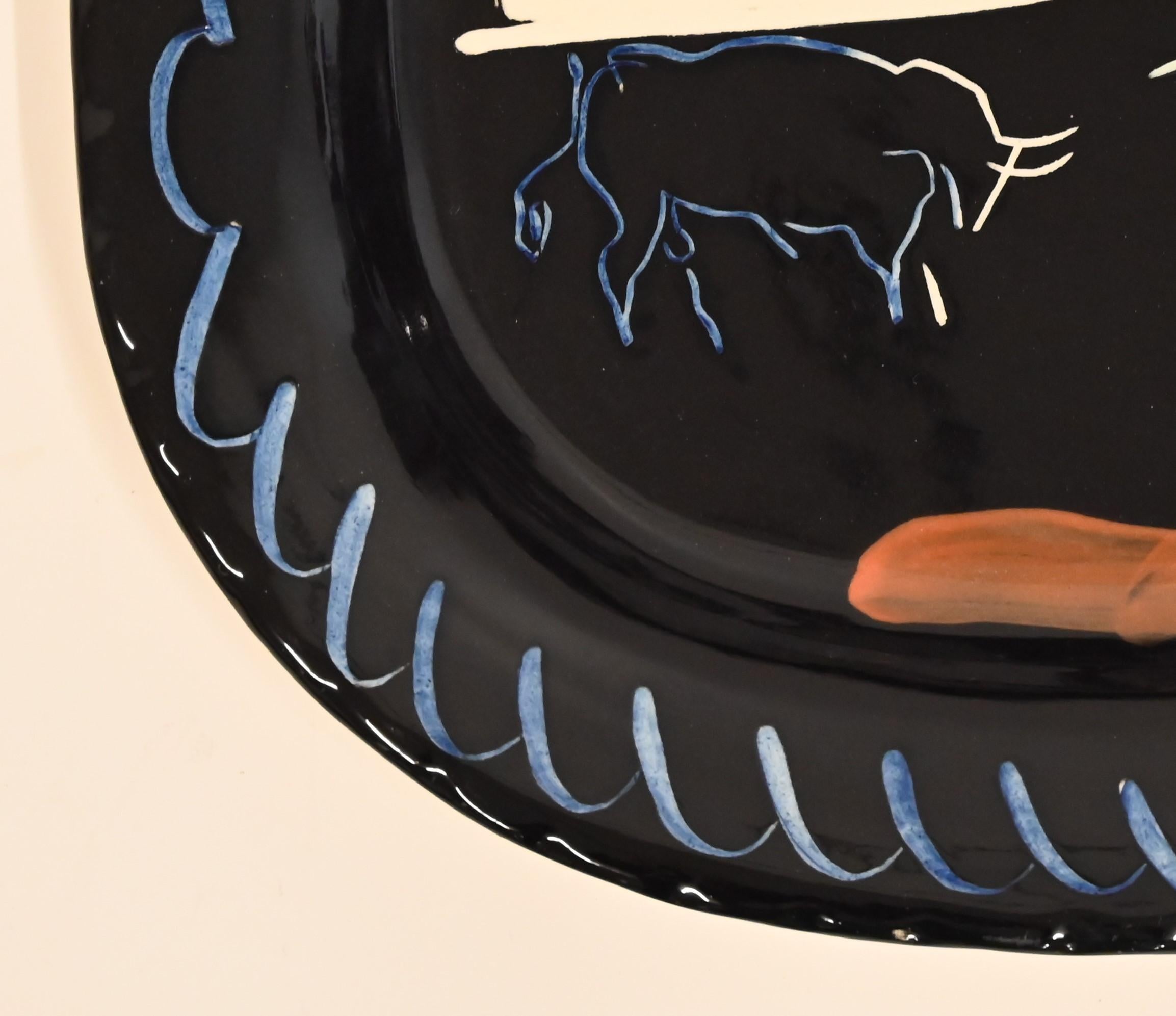 European Ceramic Plate by Pablo Picasso, 1953 For Sale