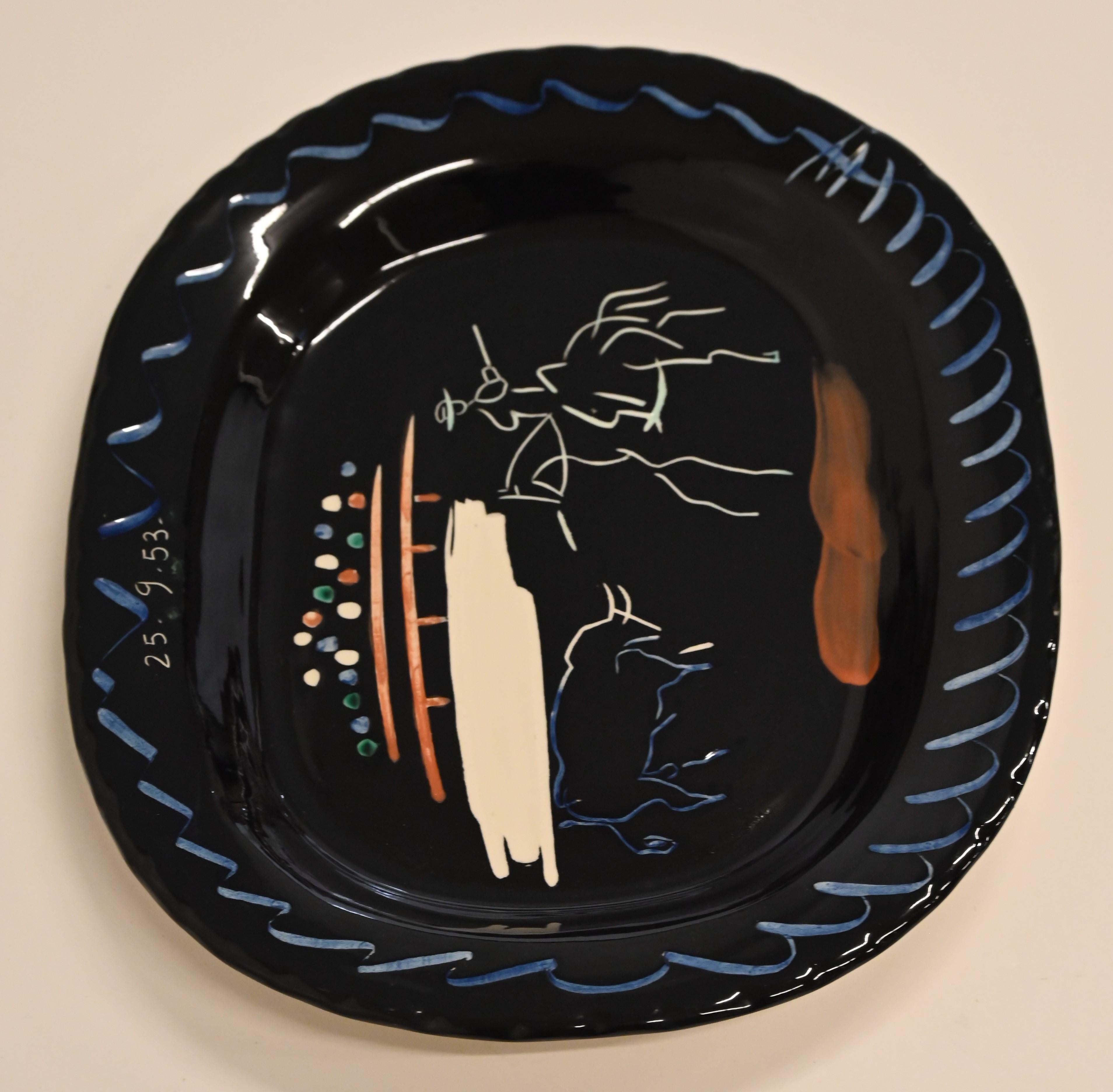 Ceramic Plate by Pablo Picasso, 1953 For Sale 1