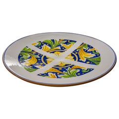 Ceramic Plate by Pantoù Ceramics Hand Painted Glazed Earthenware Contemporary