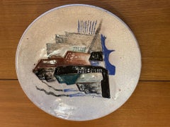 Ceramic Plate by Primavera, France, 1950s