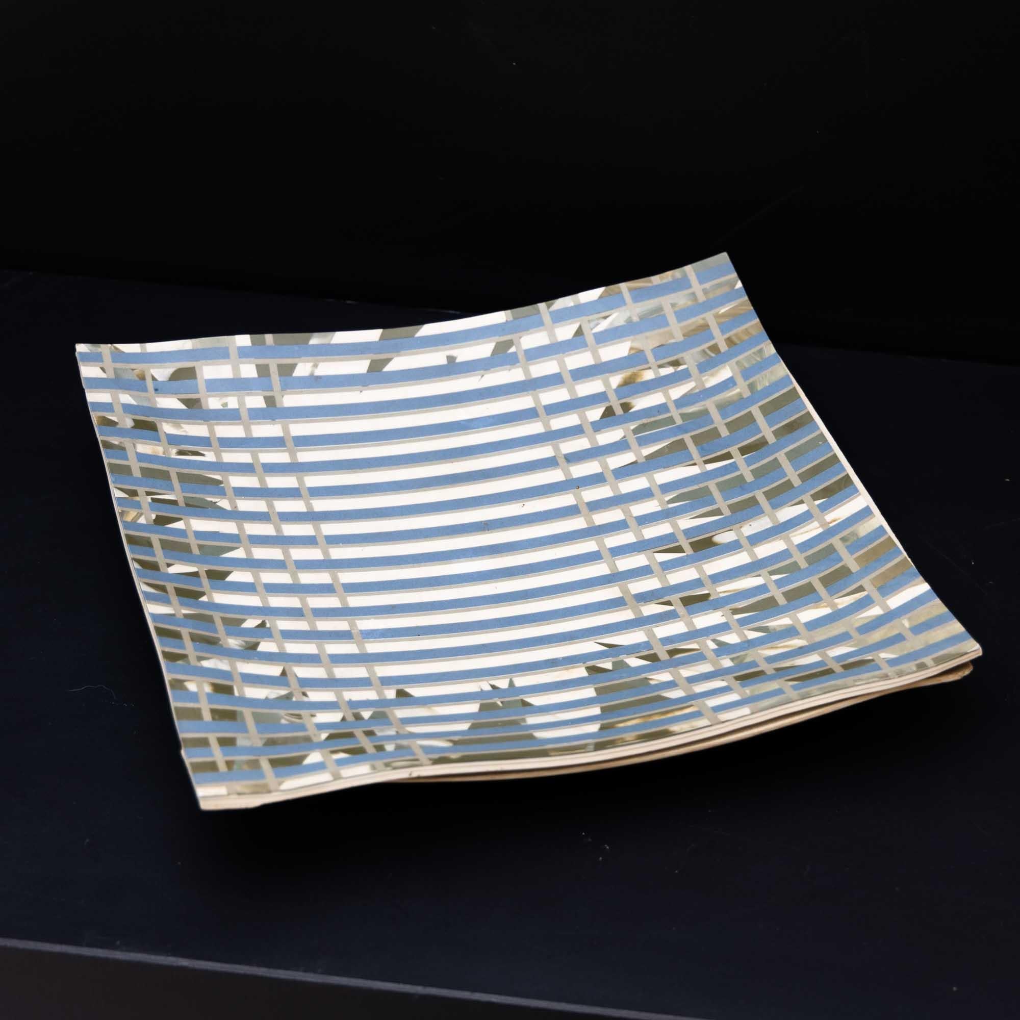 Ceramic Plate by Sergio Bollagisio, Mid-20th Century In Good Condition For Sale In Greding, DE