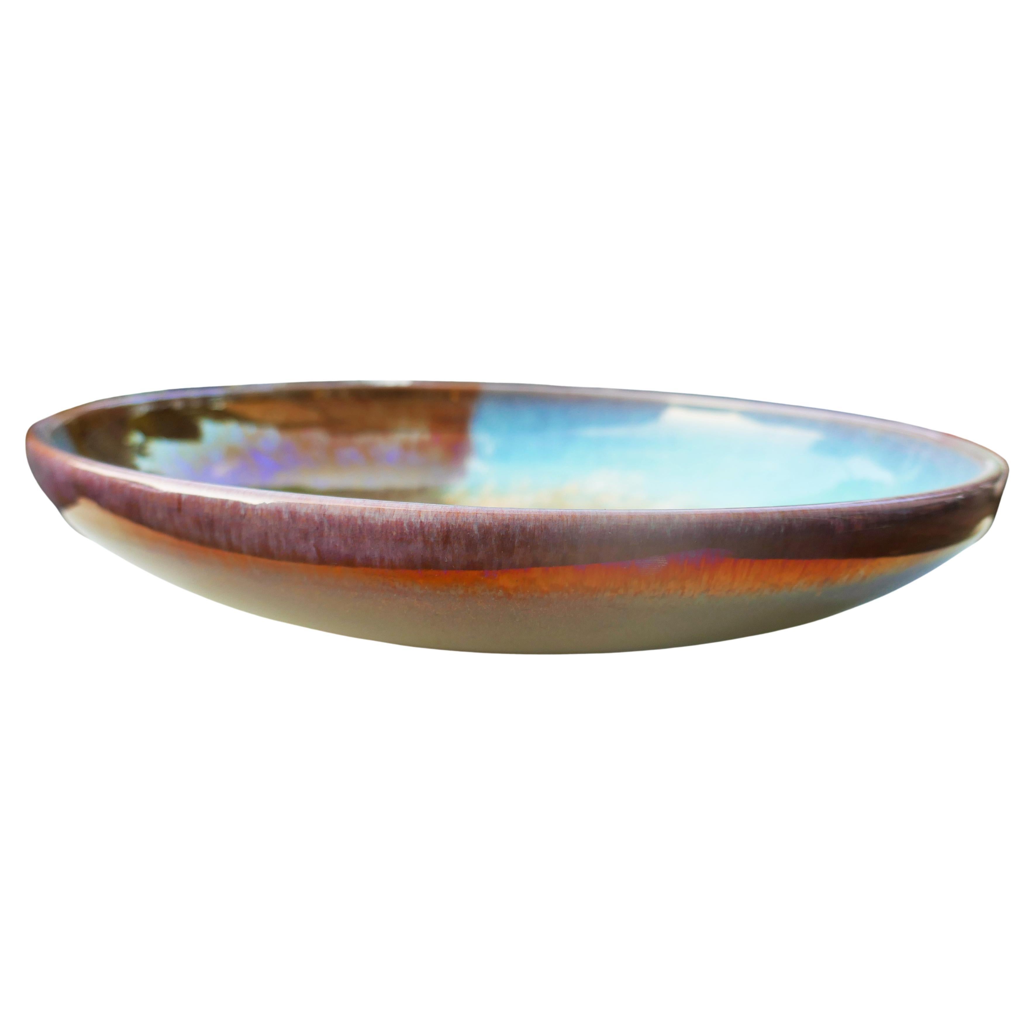 Moderne Ceramic plate by Umberto Santandrea Faenza en vente